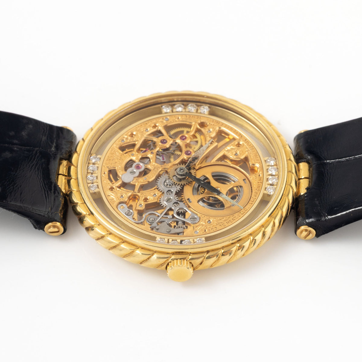 Audemars Piguet 4257/002BA Skeleton Dress Watch in 18k Yellow Gold with Box and Original Guarantee Booklet
