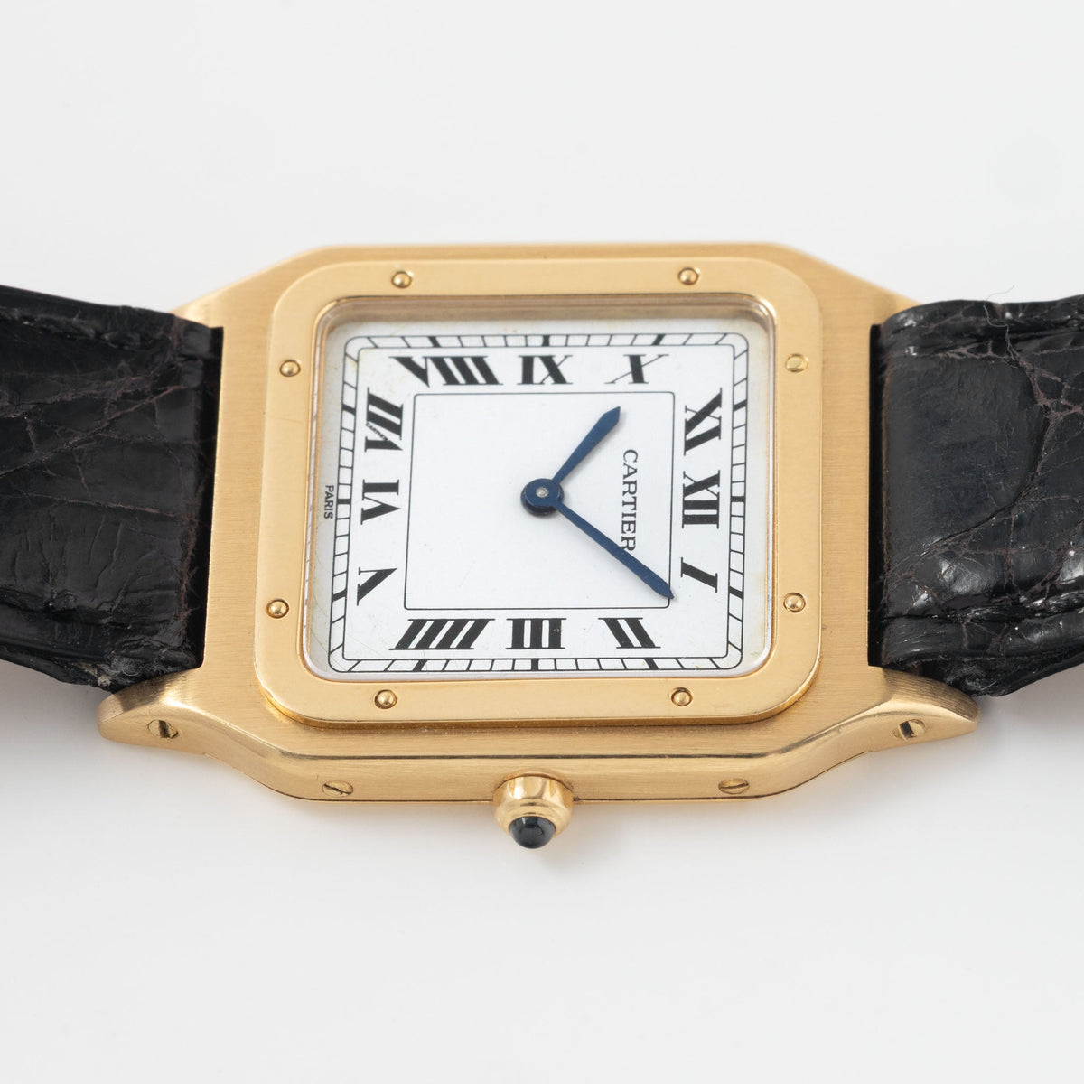 Cartier Santos Dumont Ultra-Thin in 18kt Yellow Gold ref. 96054 Paris Dial