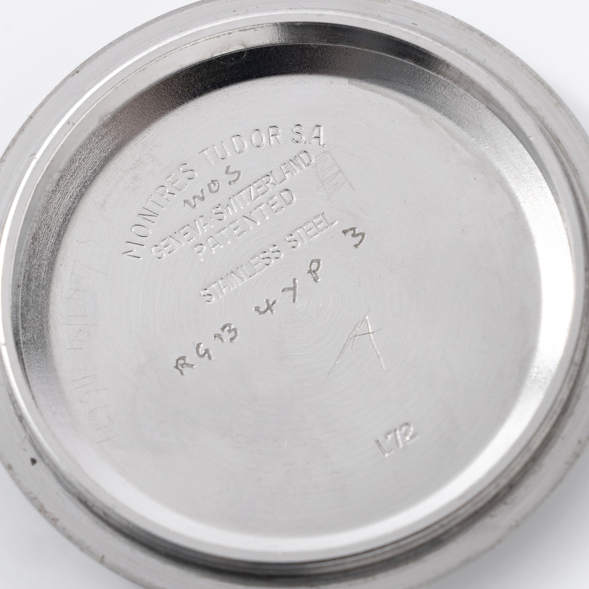 Tudor "Monte Carlo " chronograph grey dial ref 7149 / 0 “mystery engraving “