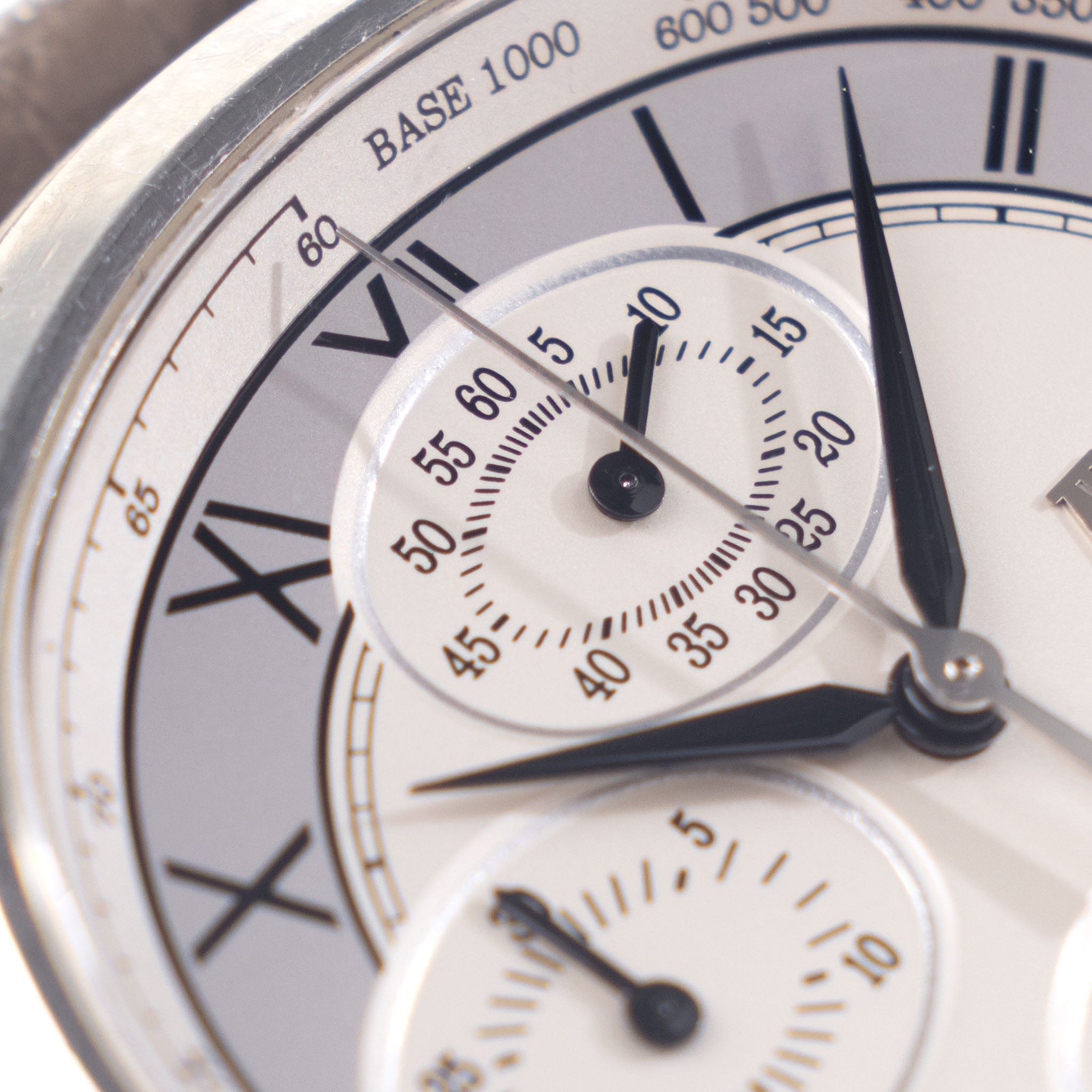 Audemars Piguet Millenary  Chronograph ref 25822ST two -tone silver dial with box