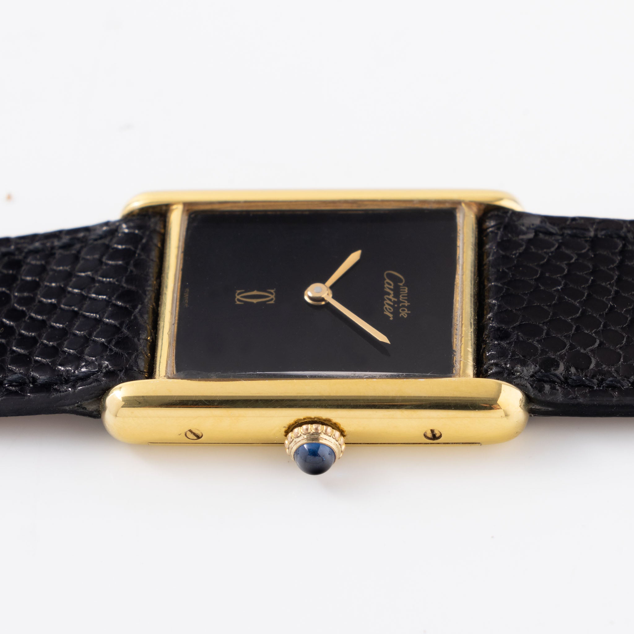 Cartier Tank must de Cartier Handwound big size box and paper set