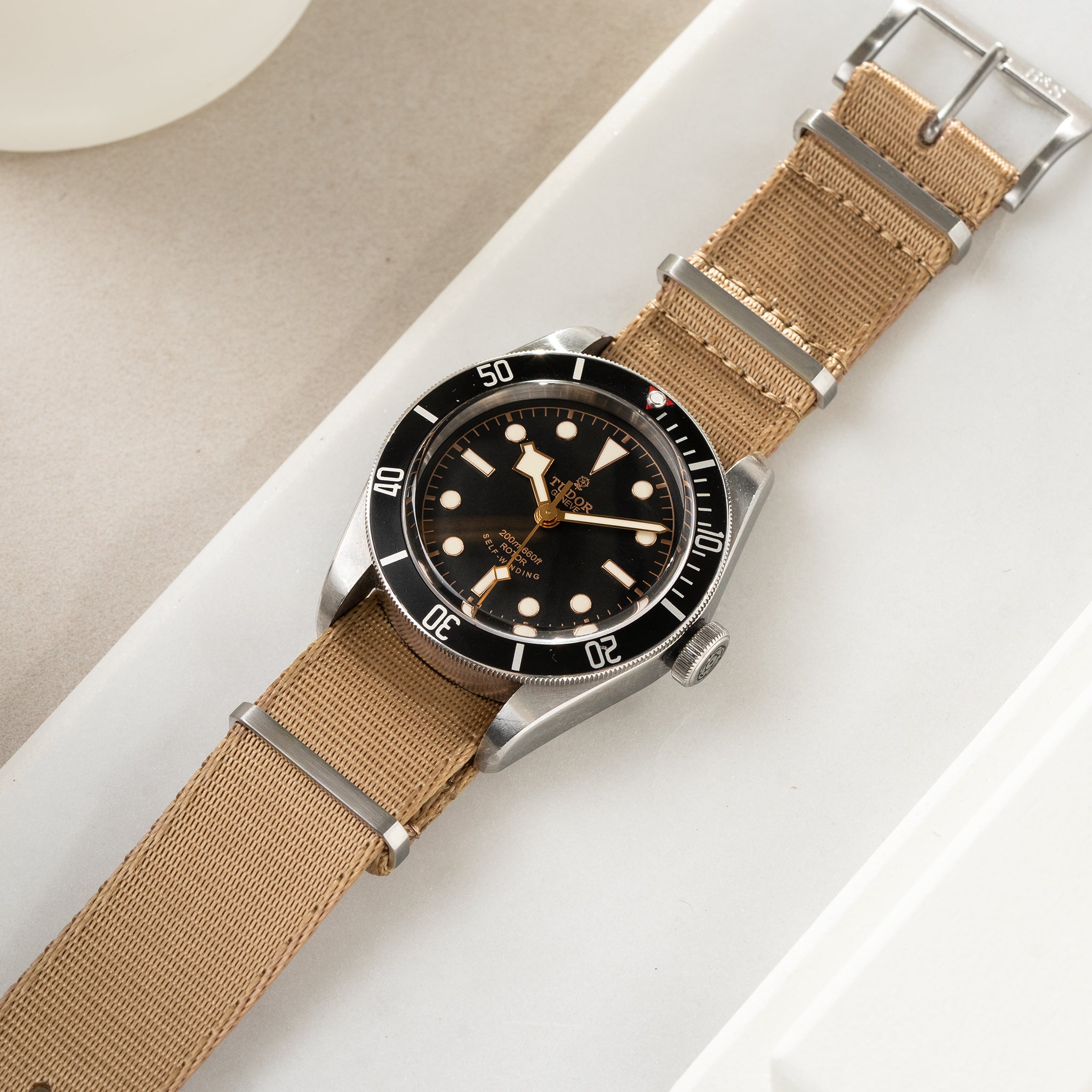 Strap for Tudor Black Bay 41mm Single Pass Strap Coyote Brown