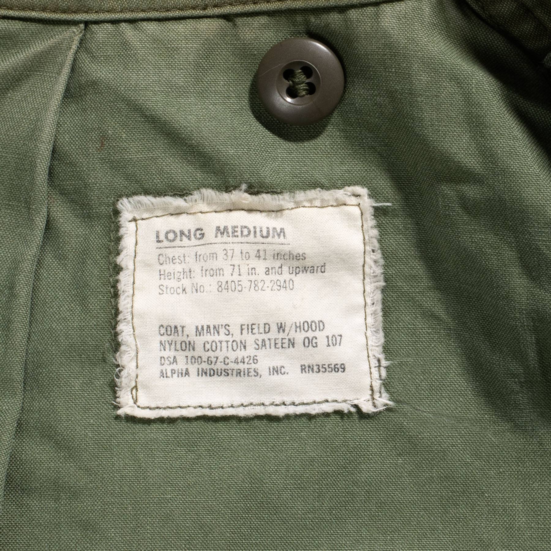 Vintage 1967 Air Force 3M M-65 Field Jacket