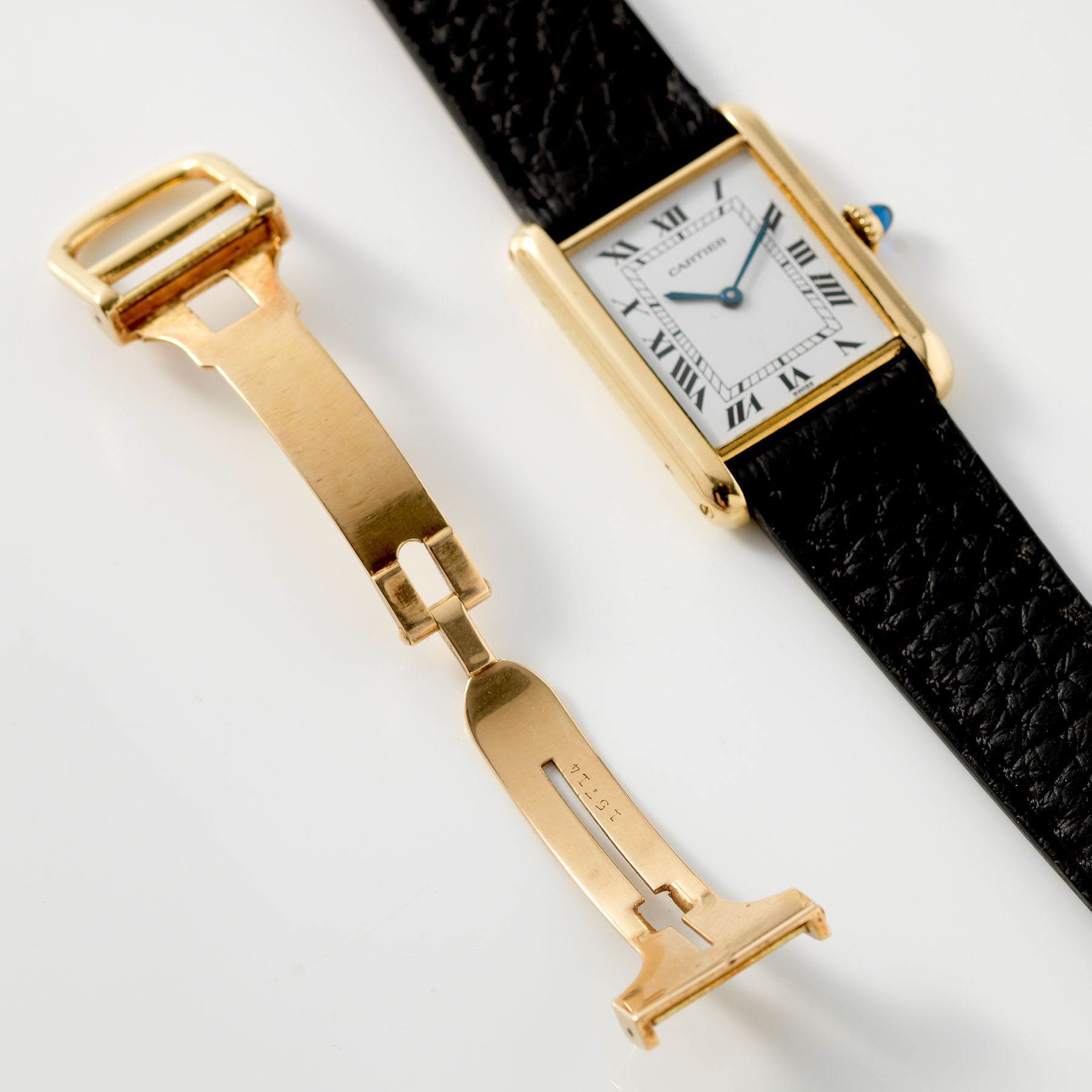 Cartier Tank Louis 18kt Yellow Gold Mechanical Movement 1970sCartier Tank Louis 18kt Yellow Gold Mechanical Movement 1970s