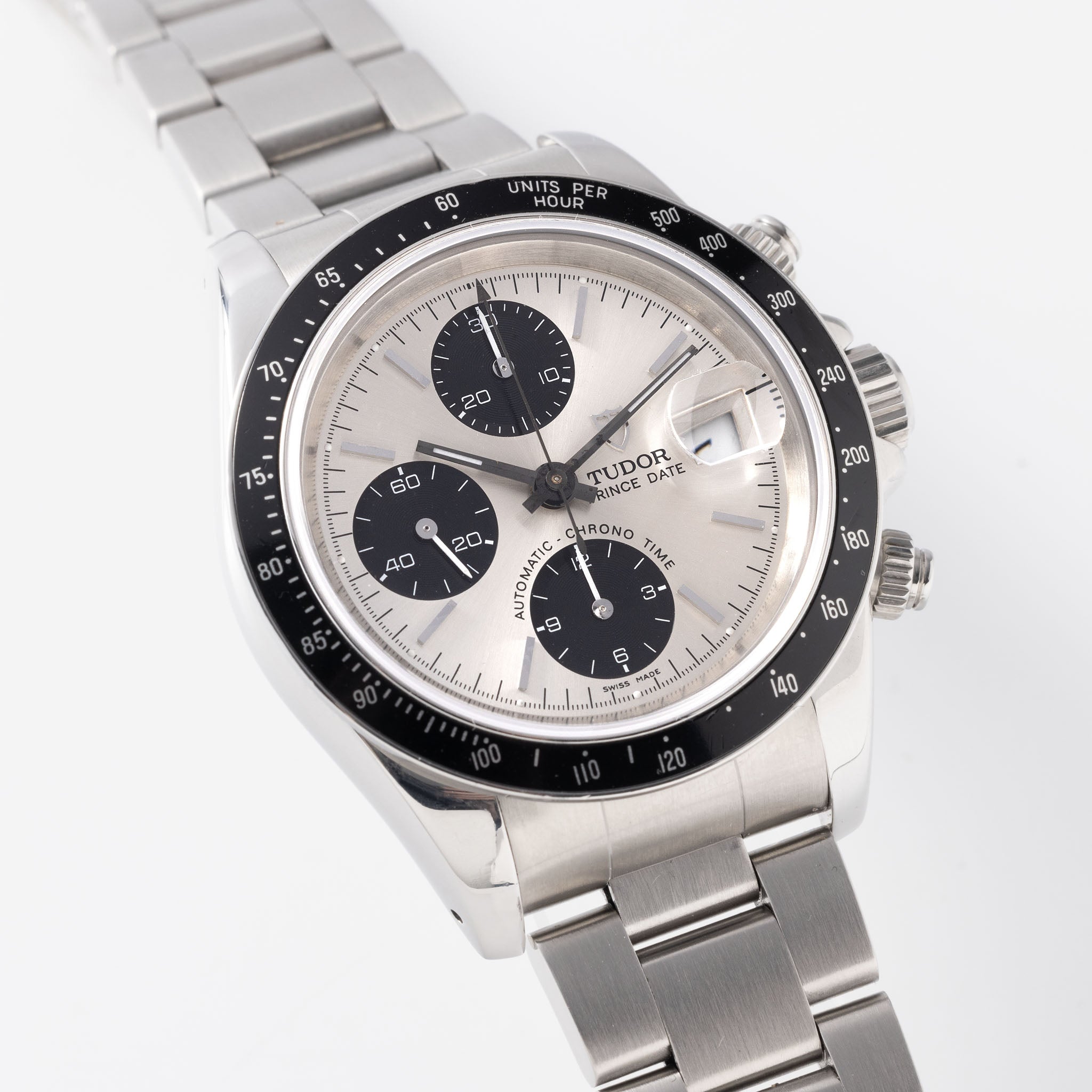Tudor Prince Date Chronograph Silver Dial ref 78260