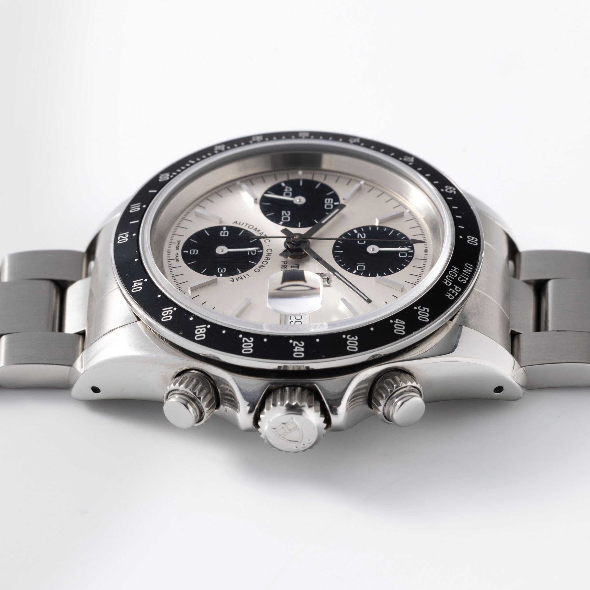 Tudor Prince Date Chronograph Silver Dial ref 78260