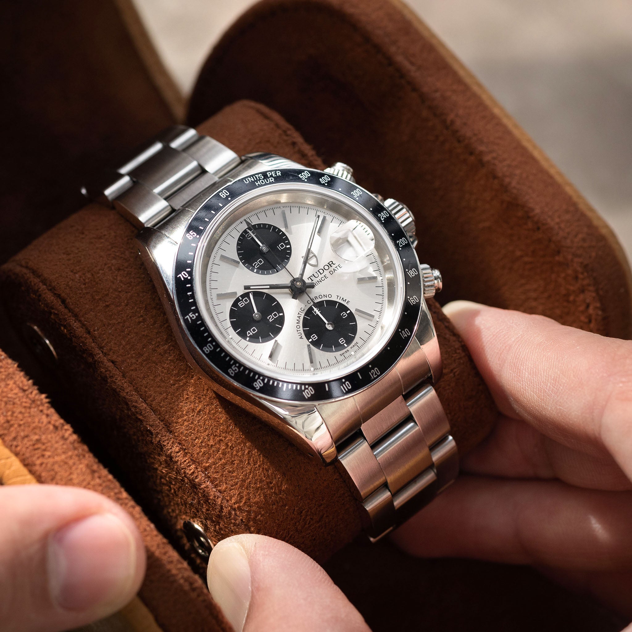 Tudor Prince Date Chronograph Silver Dial ref 78260