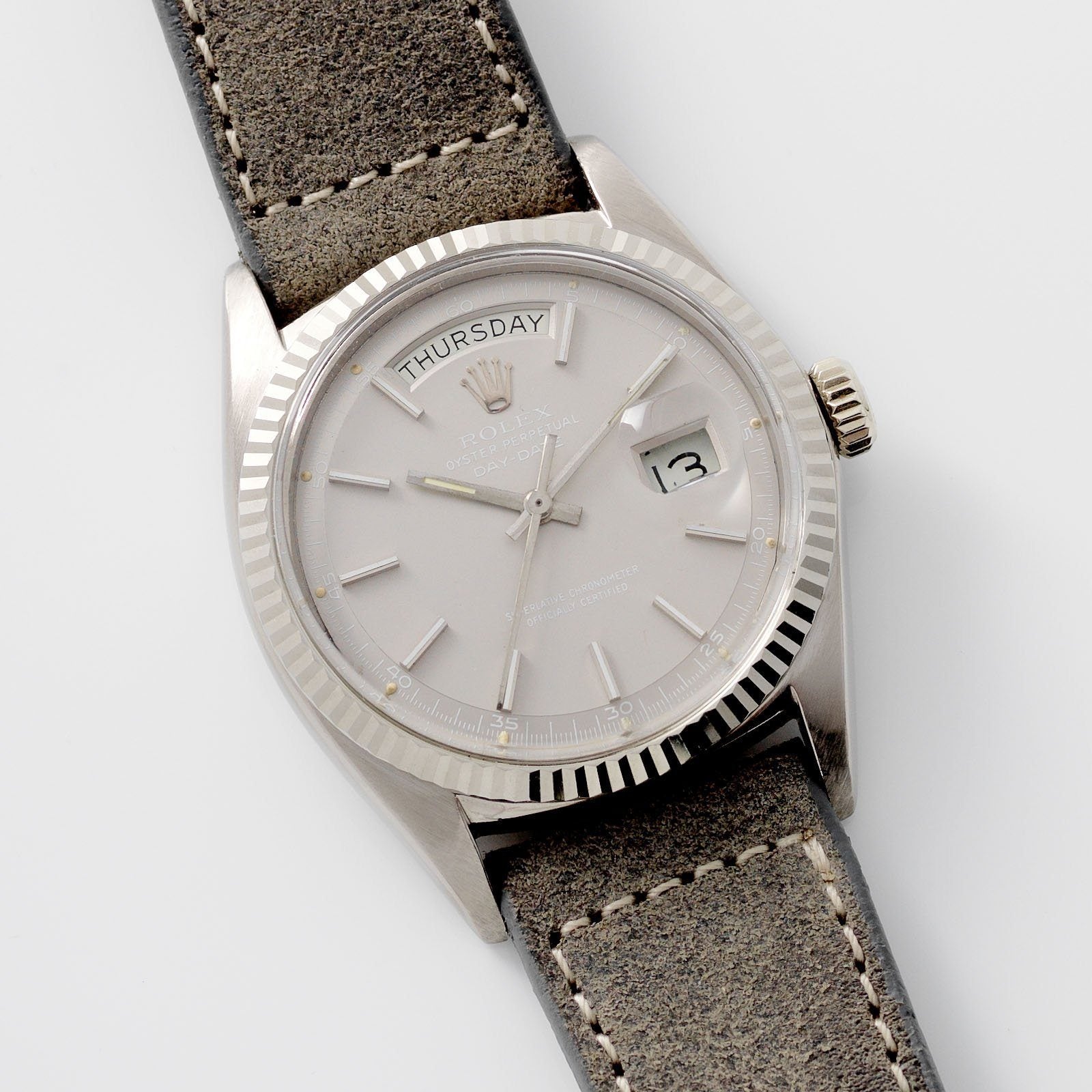 Rolex Day White Gold Ghost Dial 1803