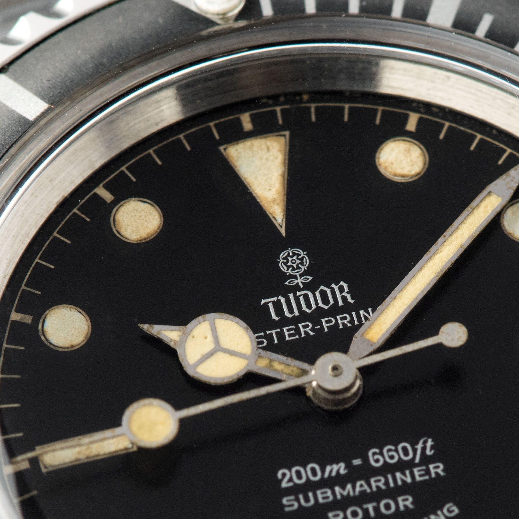 Tudor Submariner Ref 7928 Gilt Minute Track Ghost Bezel