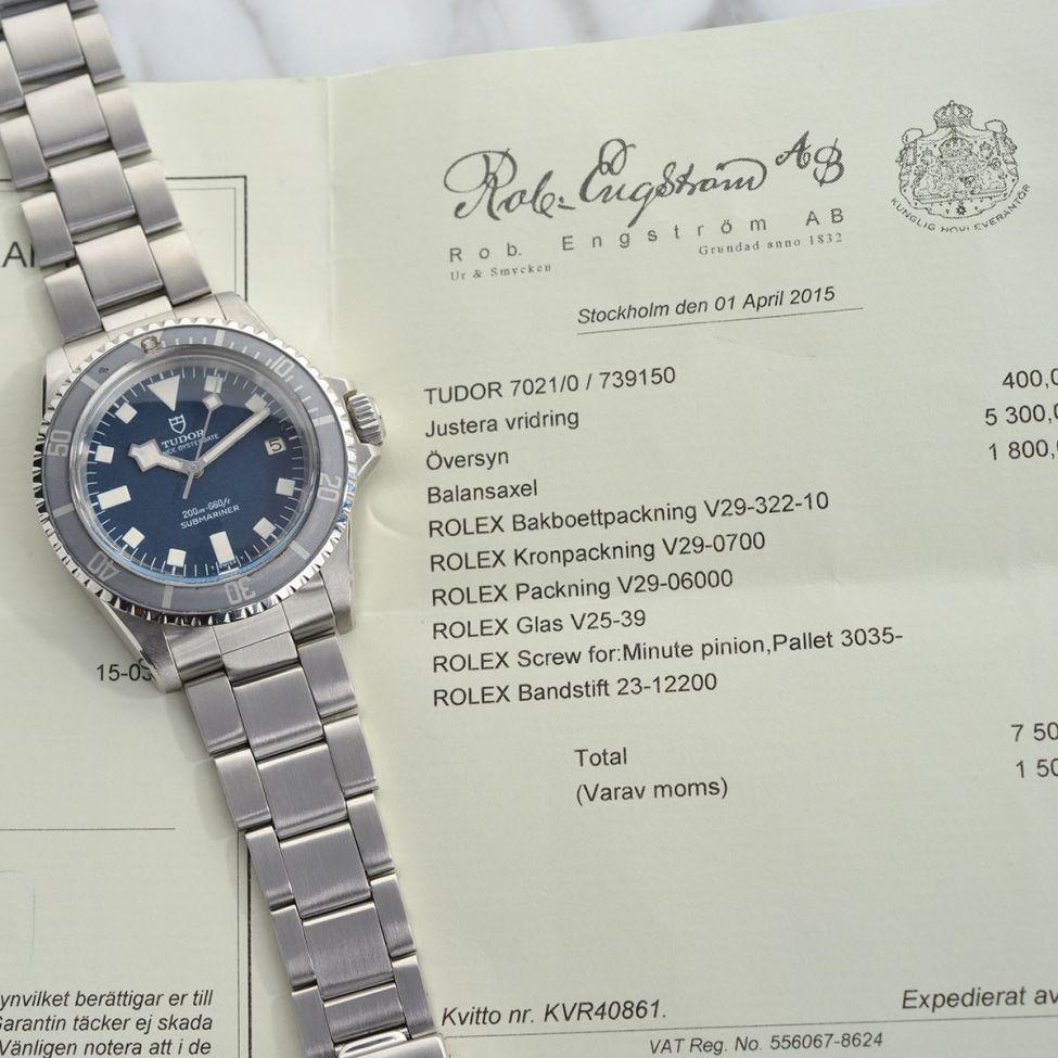 TUDOR SUBMARINER BLUE SNOWFLAKE 7021/0