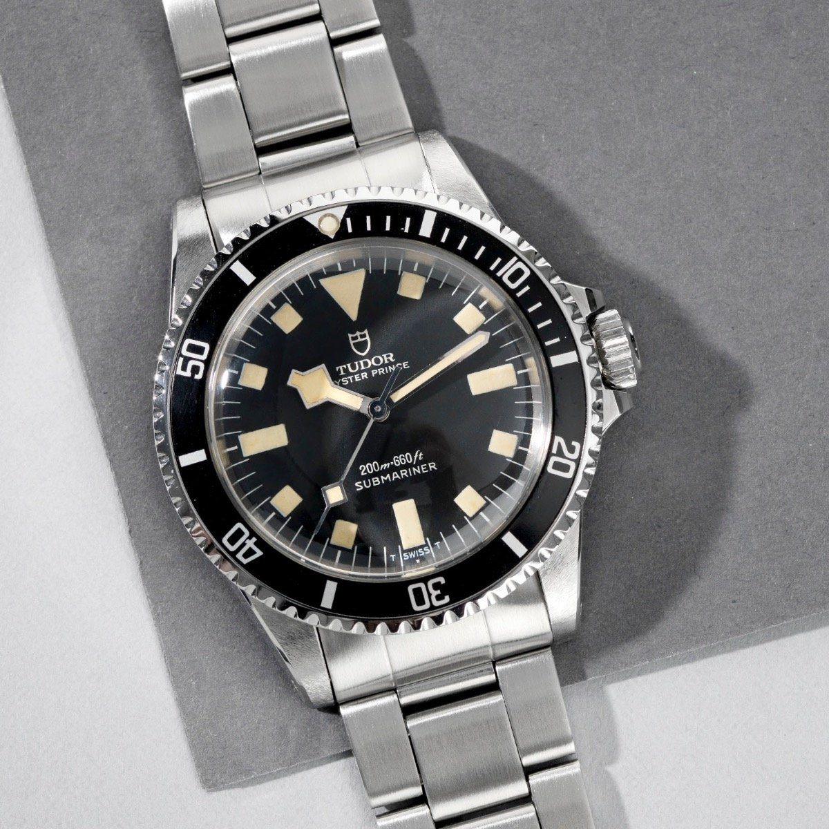 Tudor Submariner Black Snowflake no date Reference 7016 –collectors set