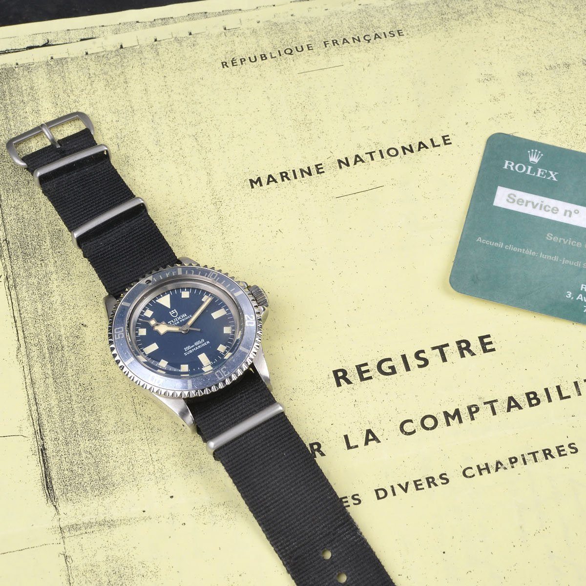 TUDOR MN SNOWFLAKE 1975 MARINE NATIONALE