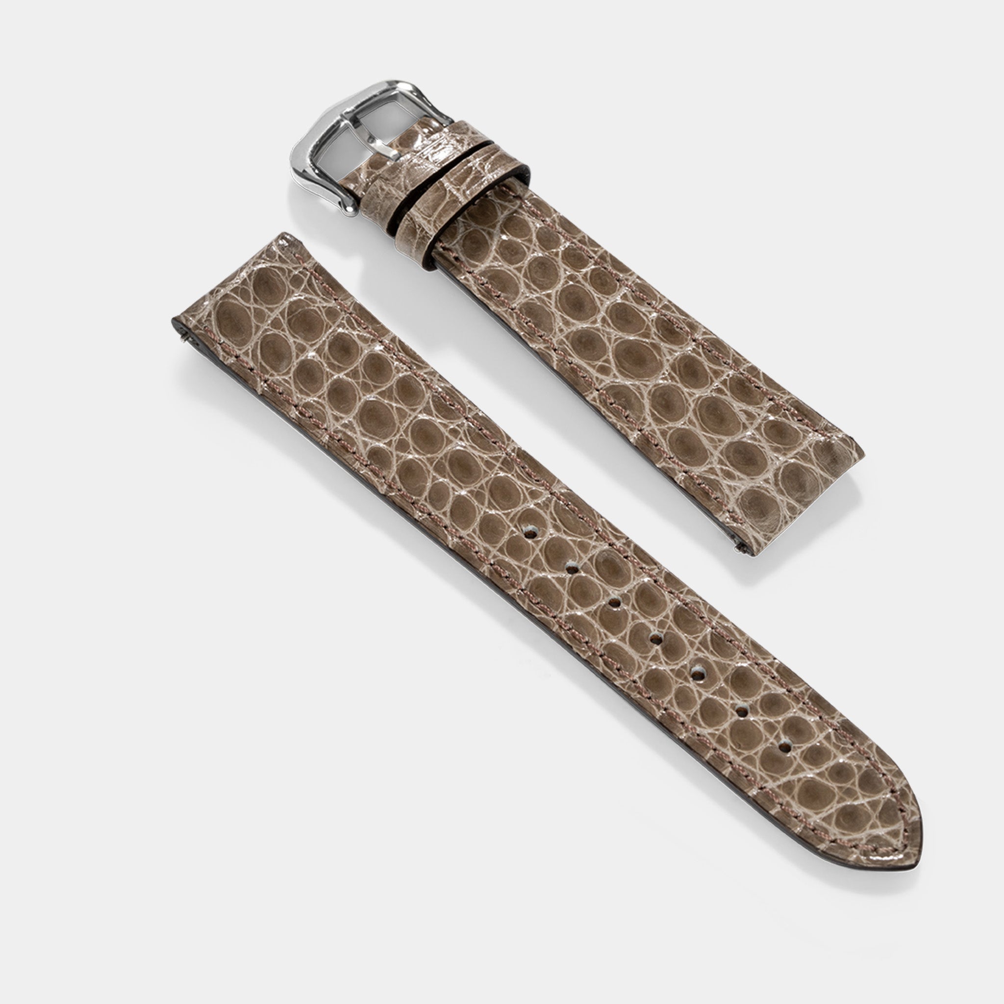 Strap for Cartier Tank Must (2021-2024) - The Taupe Alligator