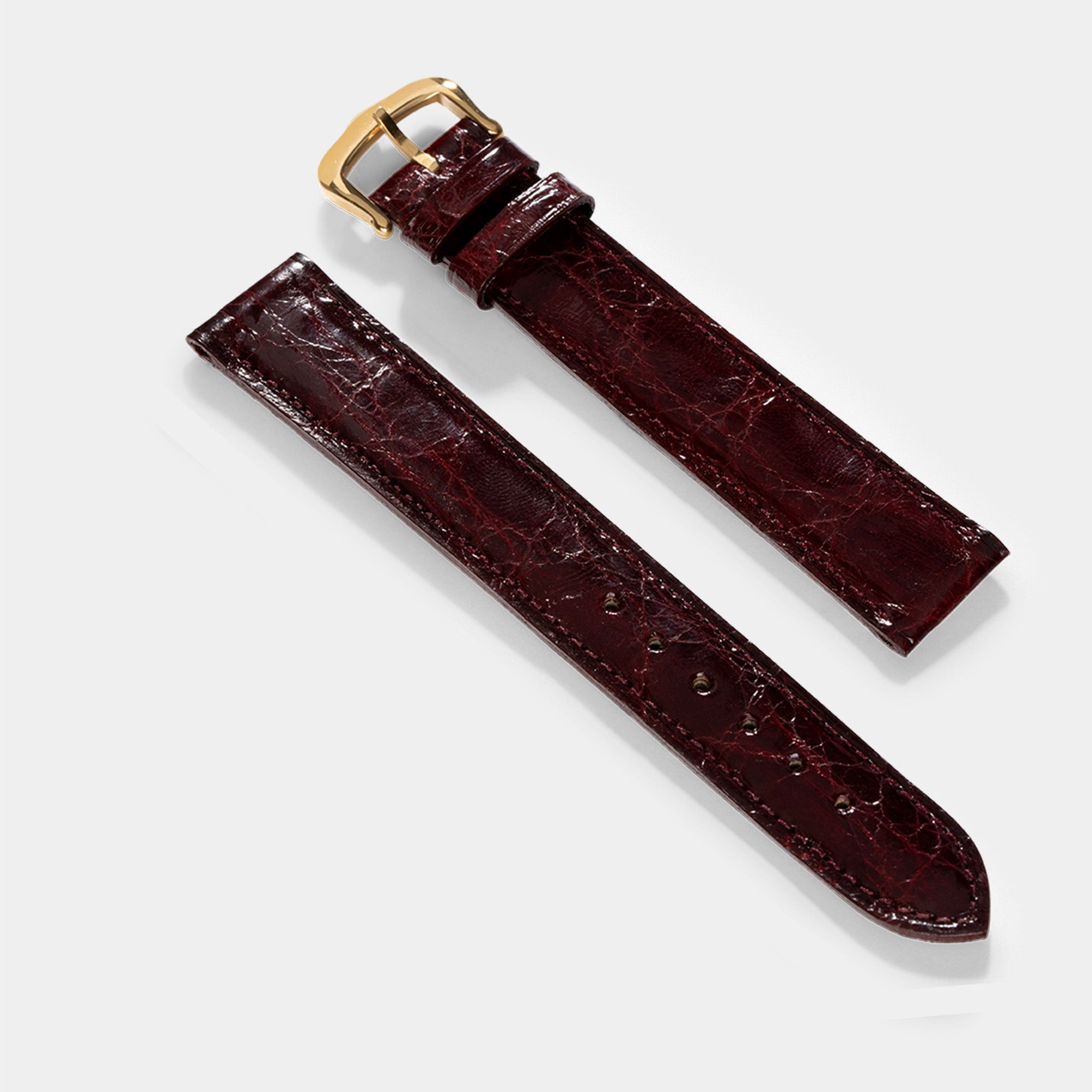 Strap for Cartier 17.5 mm - The Bordeaux Alligator Watch Strap