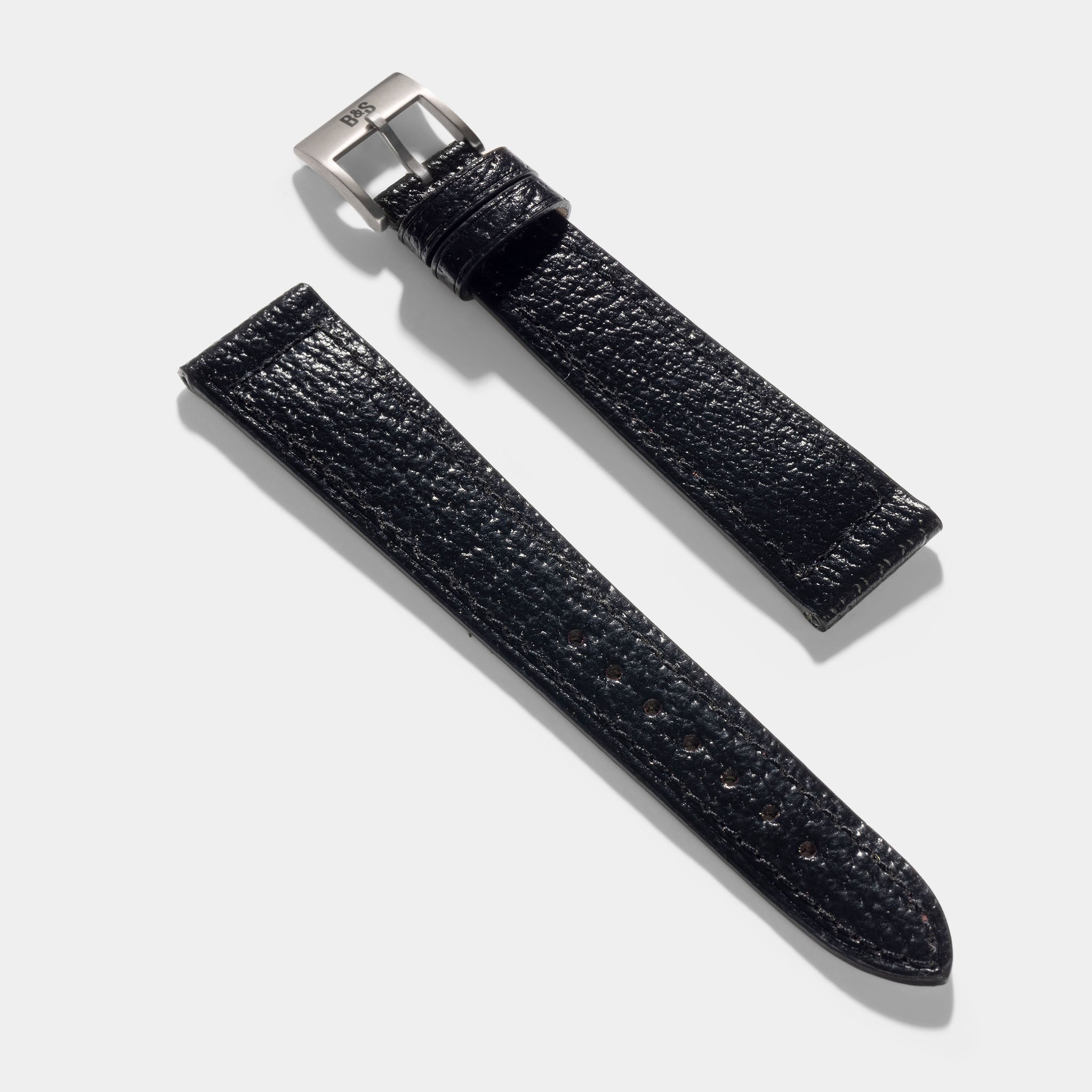 Strap for the Patek Philippe Calatrava - Black Boxed Pigskin