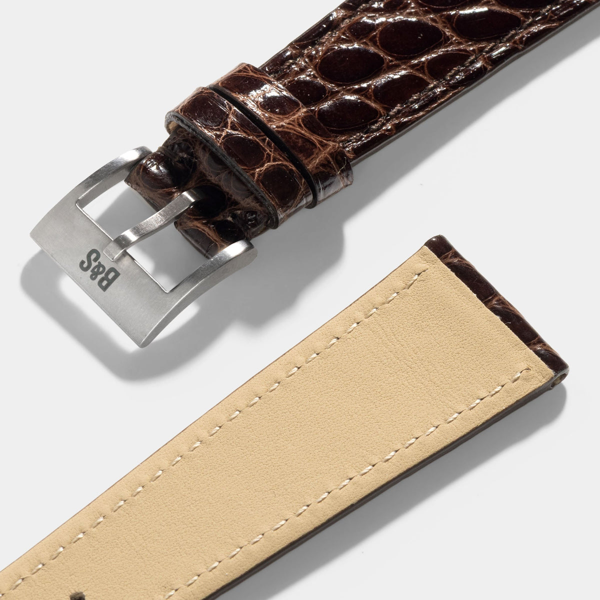 Deep Brown Alligator Watch Strap - Classic Dress
