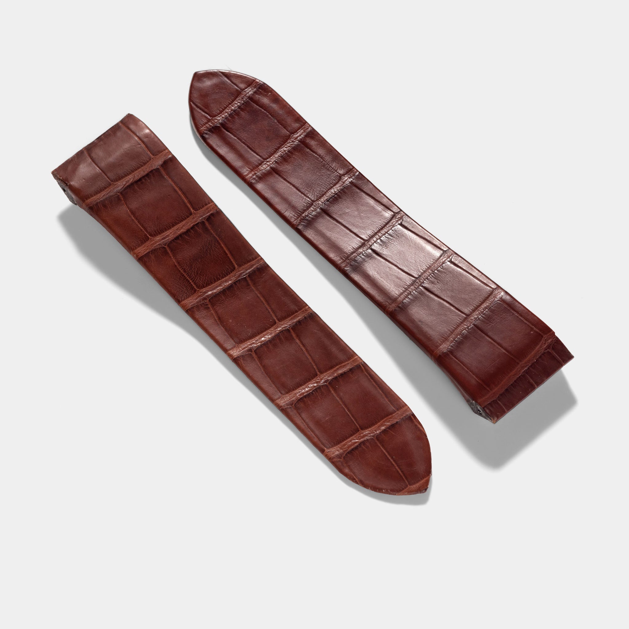 Dark_brown_Alligator_leather_Watch_Strap_For_Cartier_Santos_100_XL