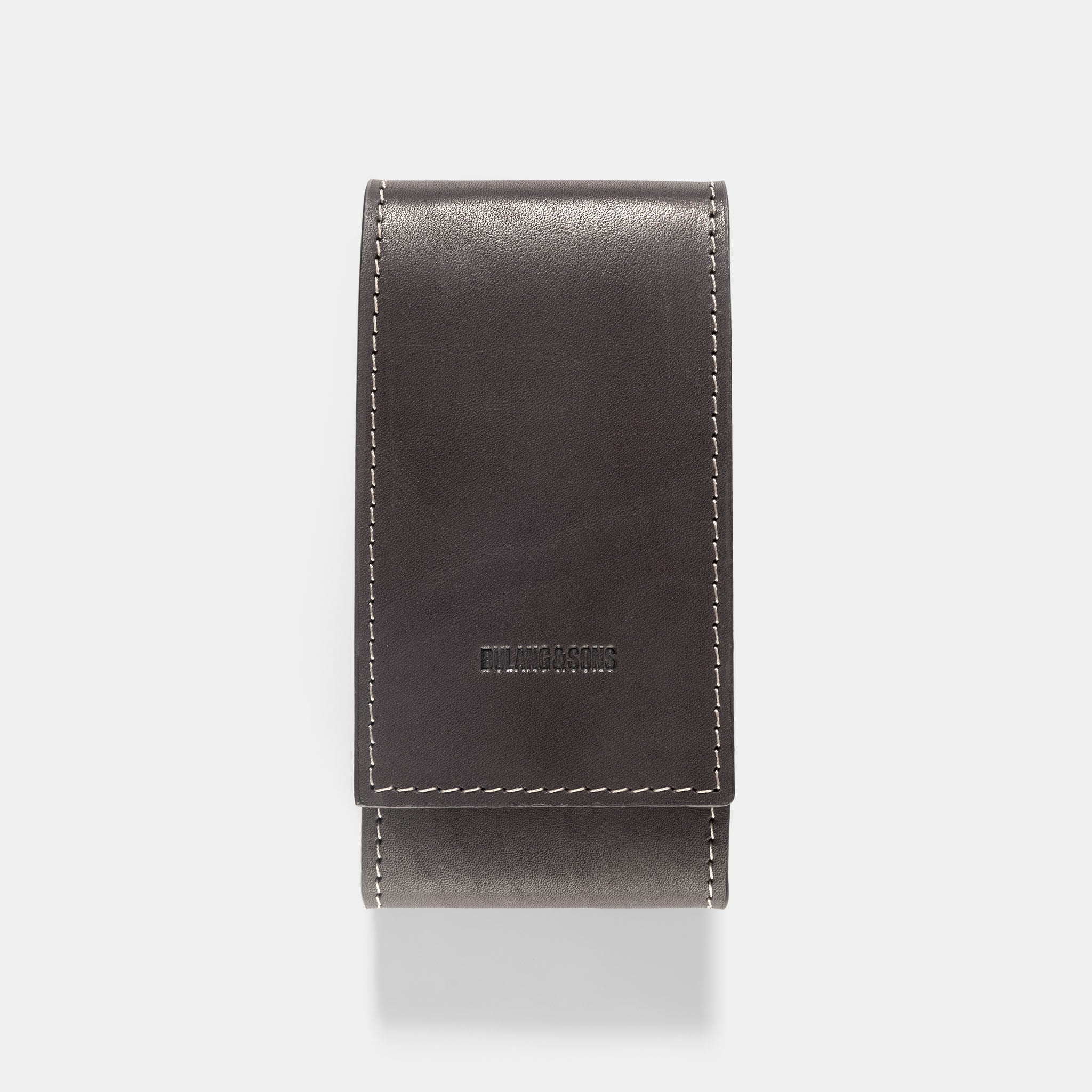 Chevalin Dark Brown Leather Watch Pouch