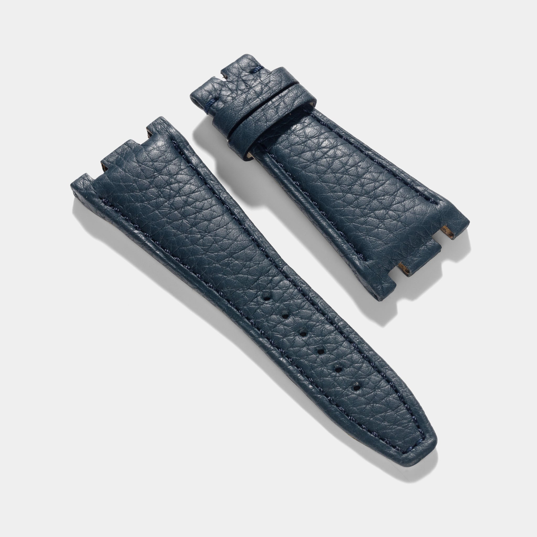 Finest_Blue_leather_Watch_Strap_For_Audemars_piguet_royal_oak_offshore_43mm