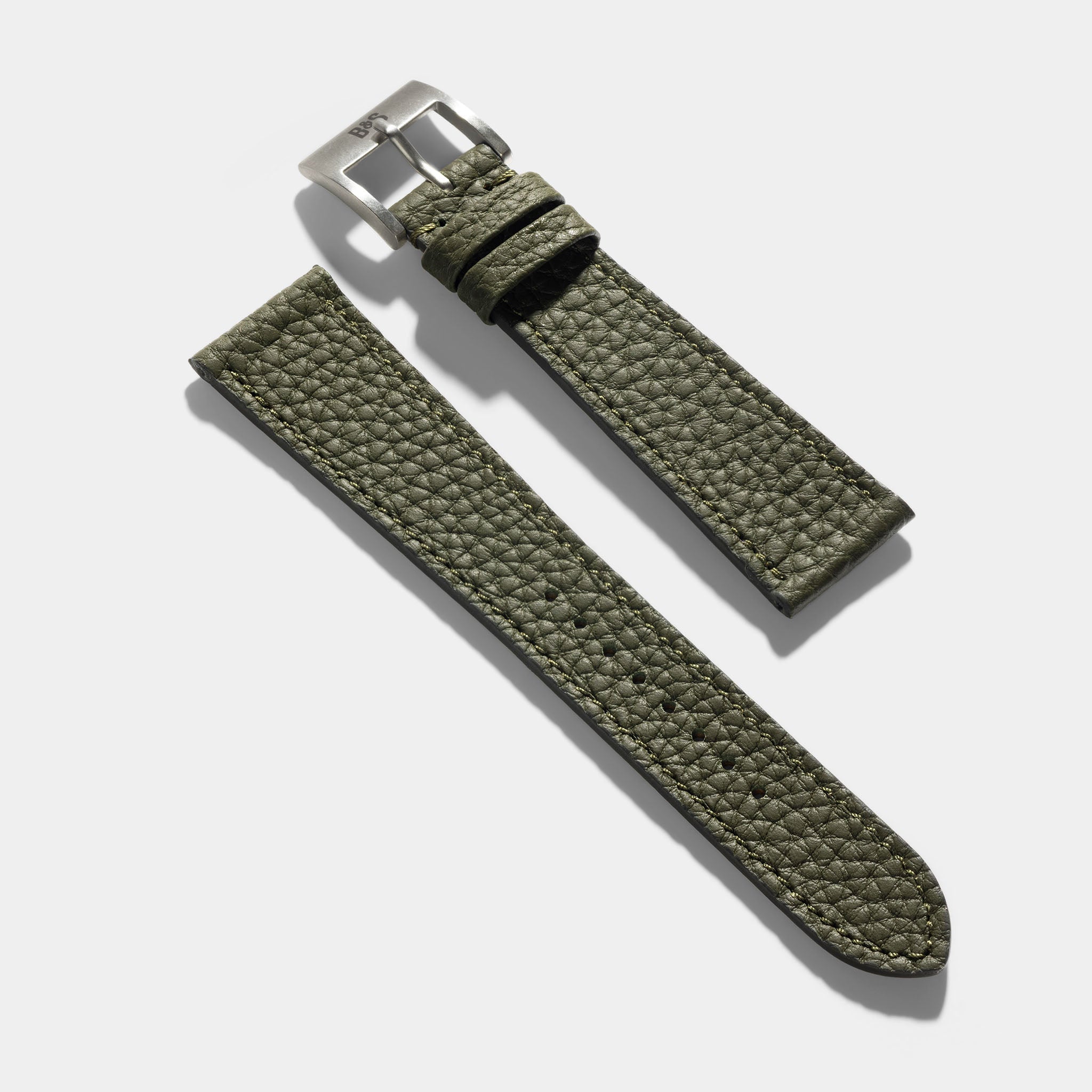 Strap for Patek Philippe Calatrava - Olive Grana Leather