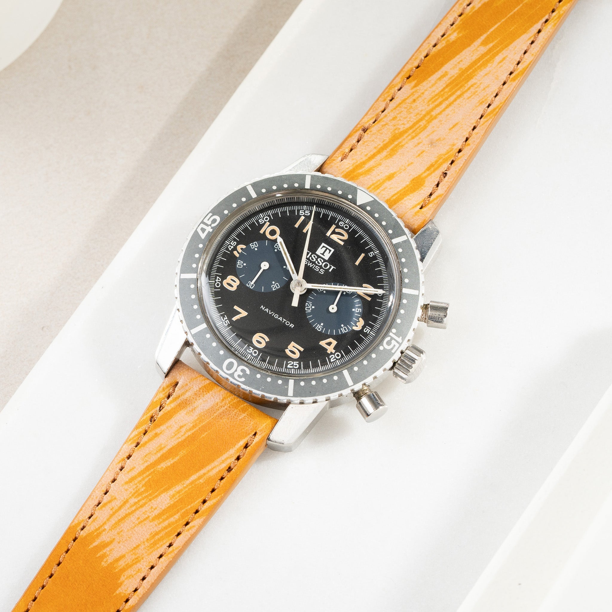 Luxury_Yellow_Splash_Leather_Watch_Strap_Tissot_Navigator_817