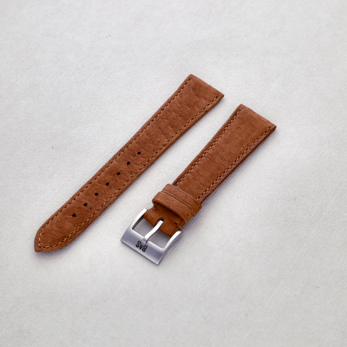 Sample Sale - Slim Peccary Brown Leather Watch Strap