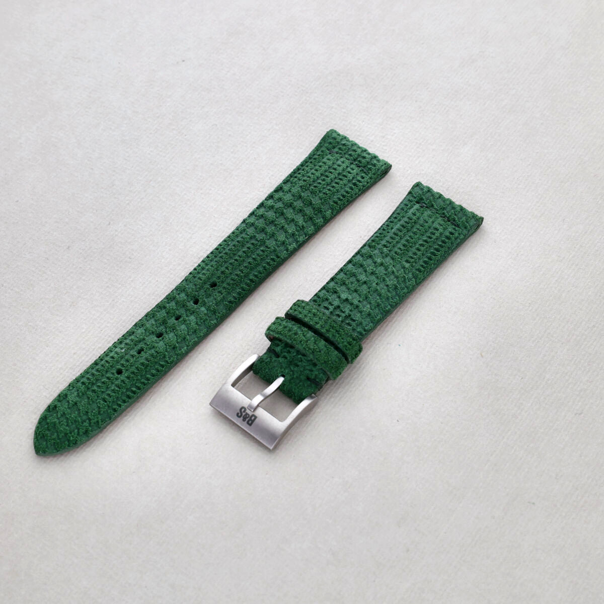 Sample Sale - Ziggy Green Suede Leather Watch Strap