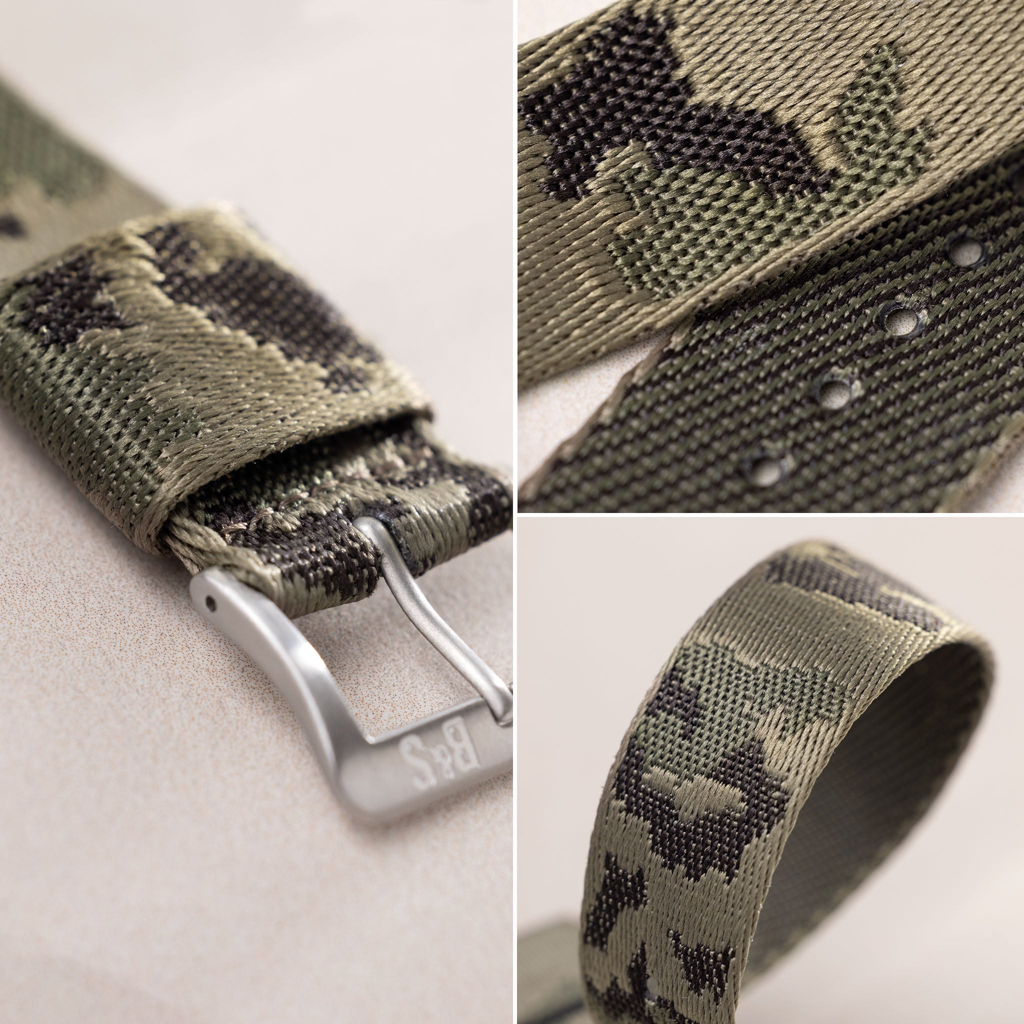 Strap for Tudor Black Bay 54 Double Side Single Pass Camo Jacquard Watch Strap