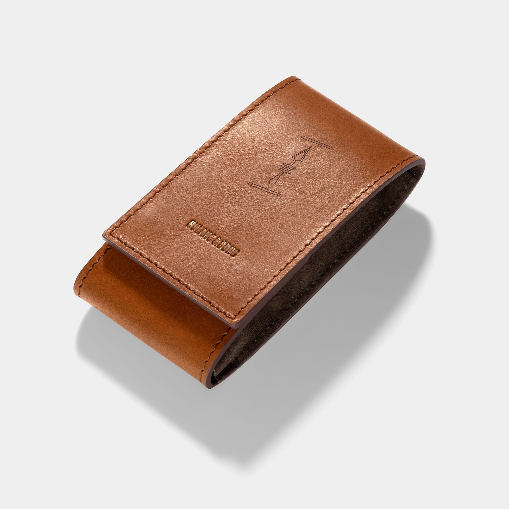 Arrow Chevalin Cognac Brown Leather Watch Pouch