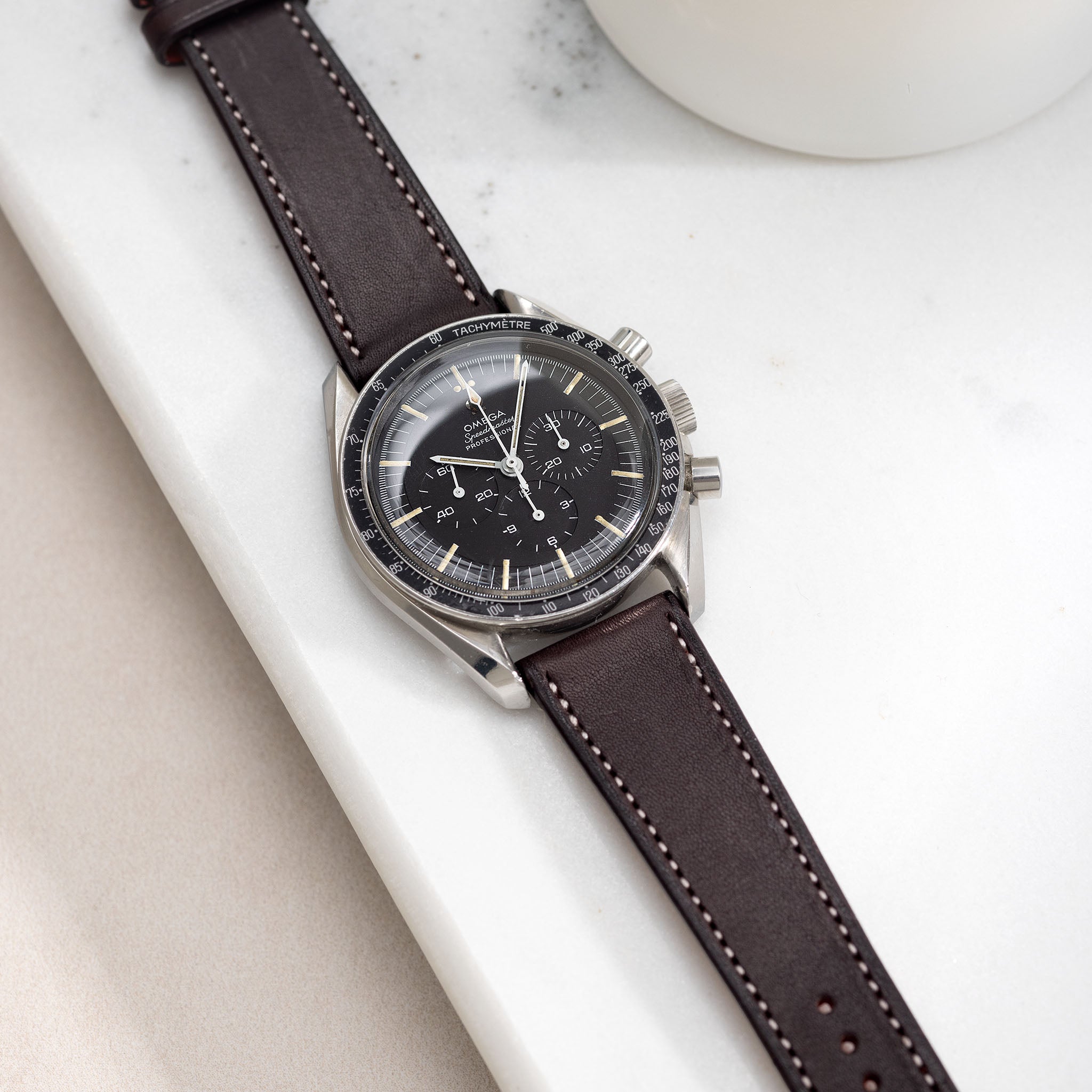 Chevalin Dark Brown Leather Watch Strap