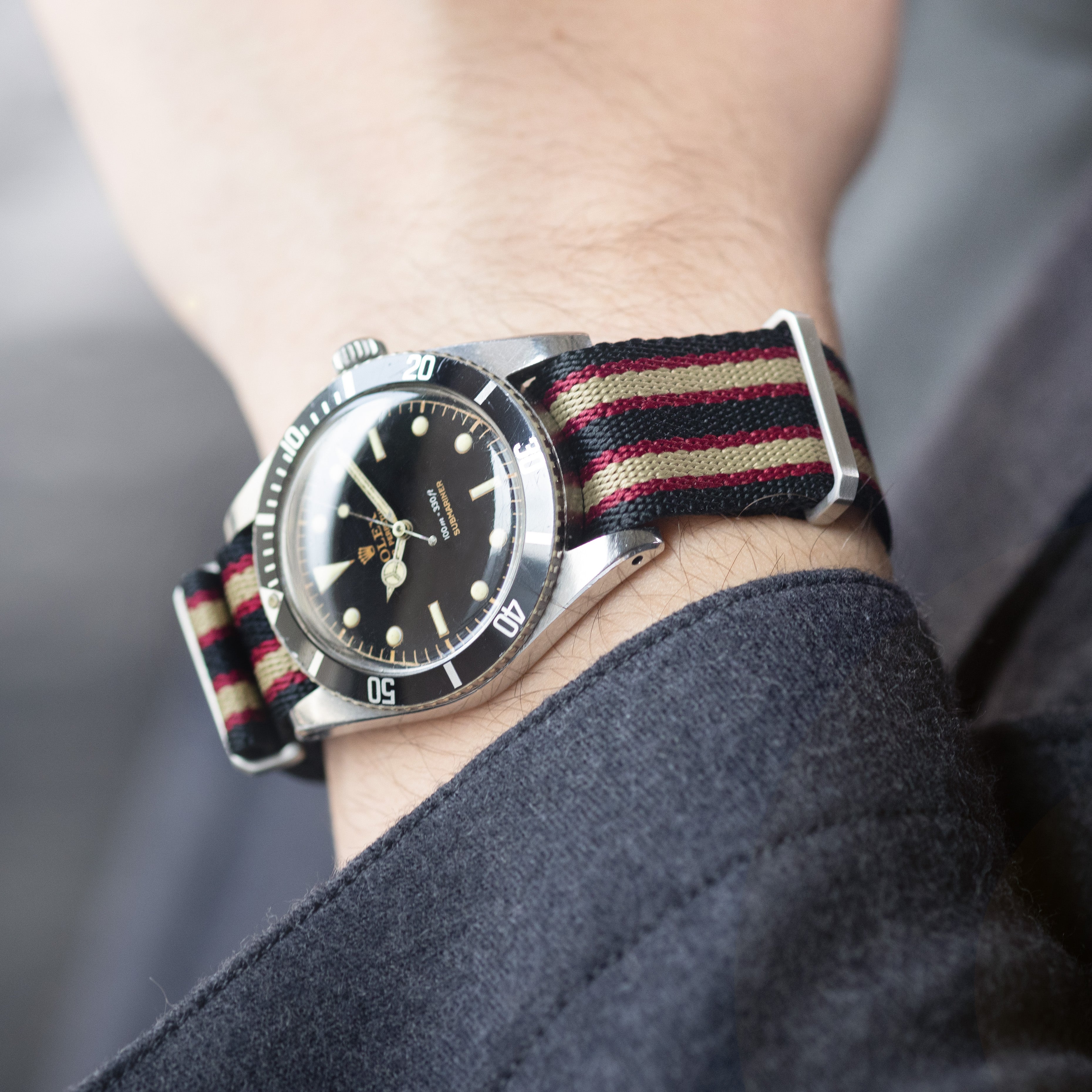 Deluxe Nylon Single Pass Watch Strap 007 Vintage Edition