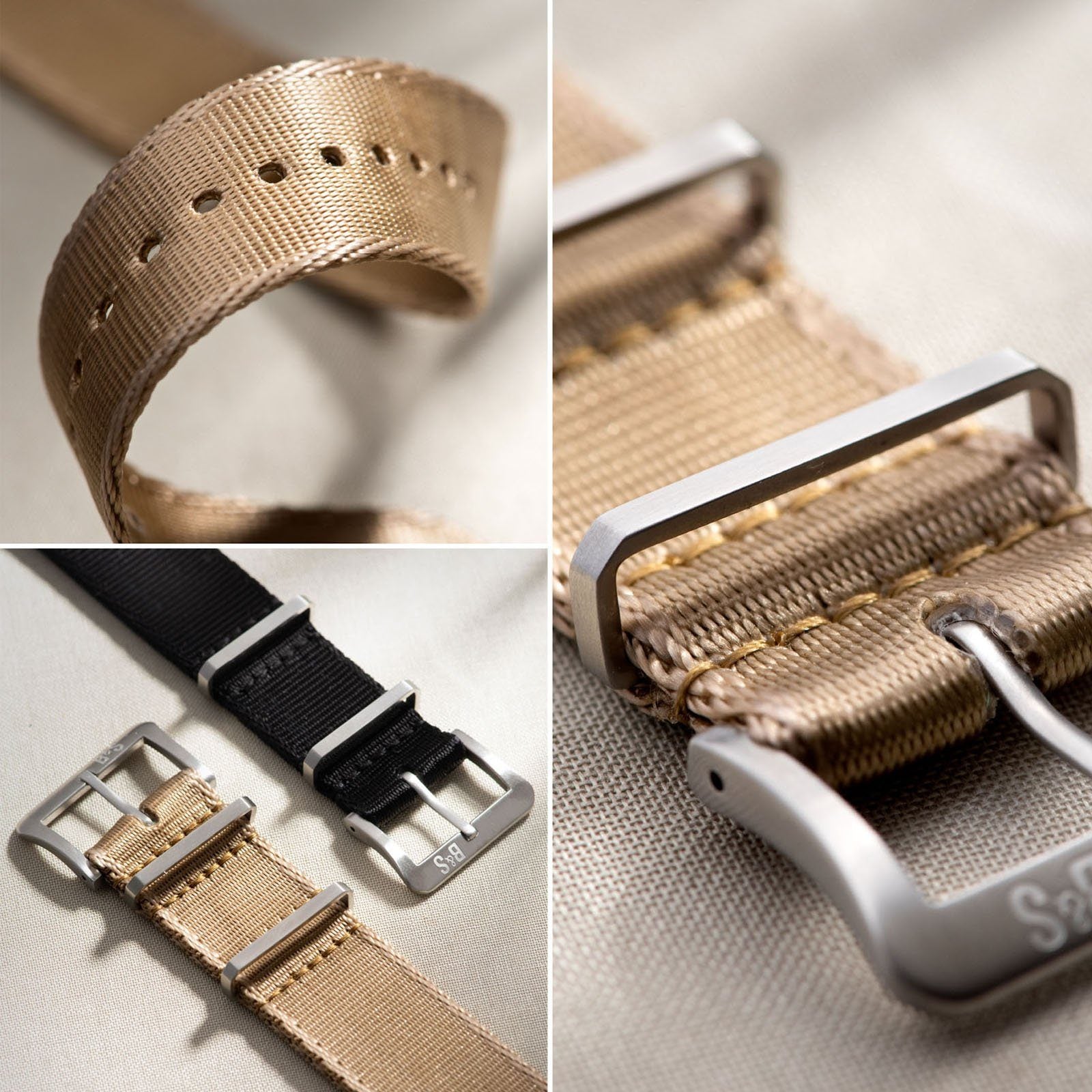 Strap for Tudor Black Bay 54 Single Pass Strap Coyote Brown