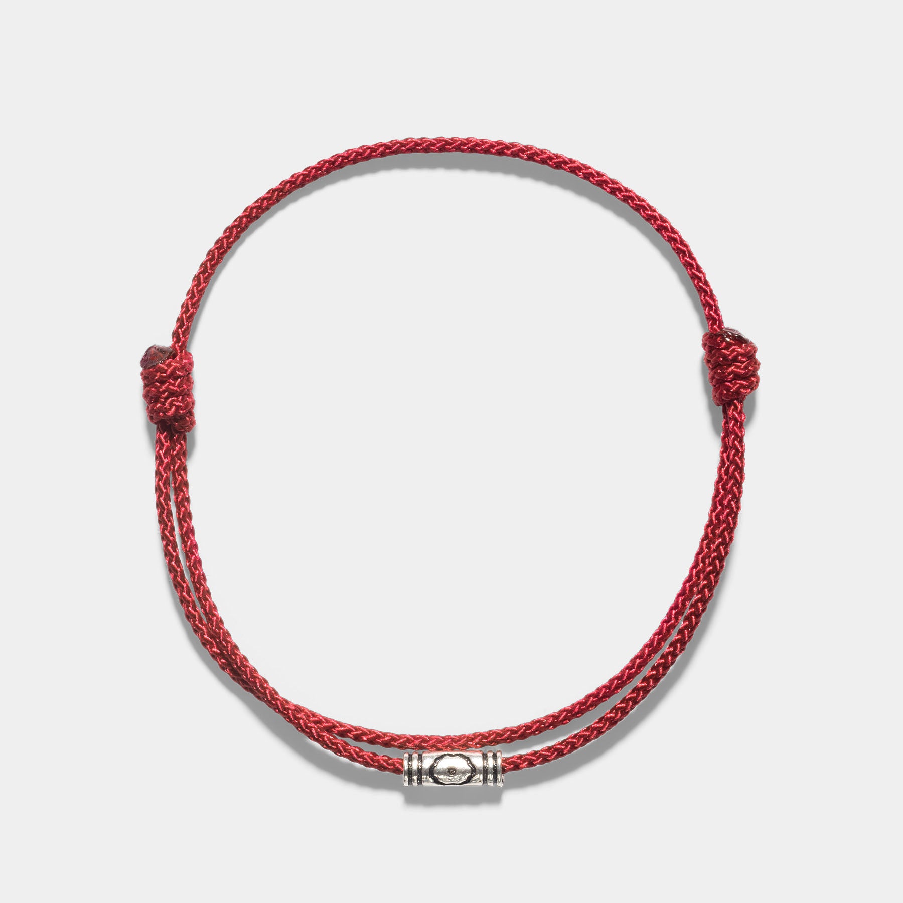 Oskar Gydell Cerise Blossom Bead Nylon Bracelet