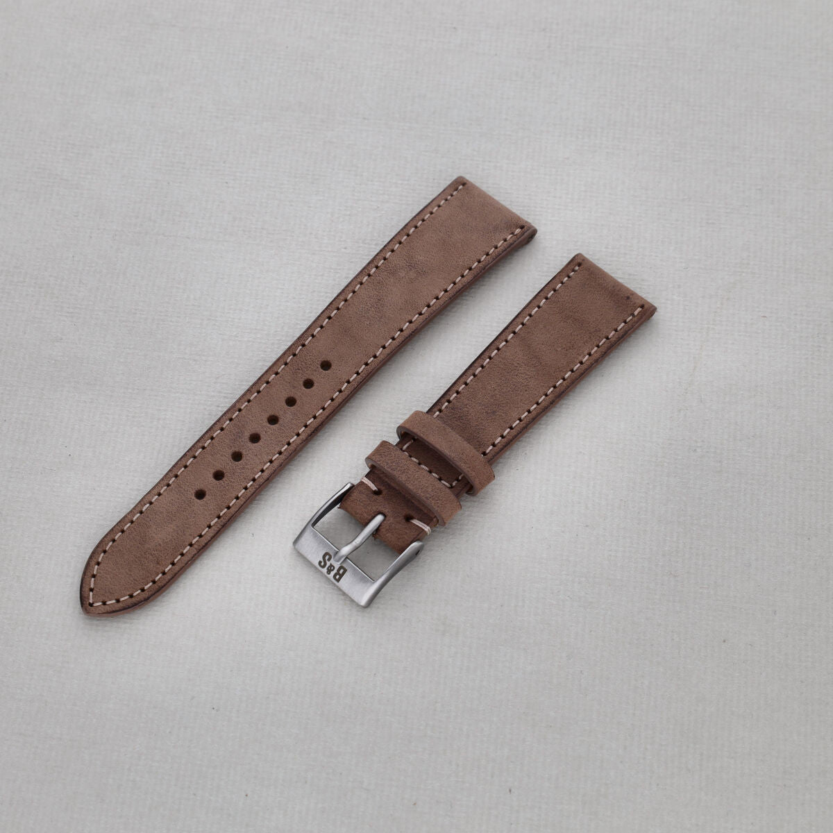 Sample Sale - Dry Soil Brown Leather Watch Strap - 20mm