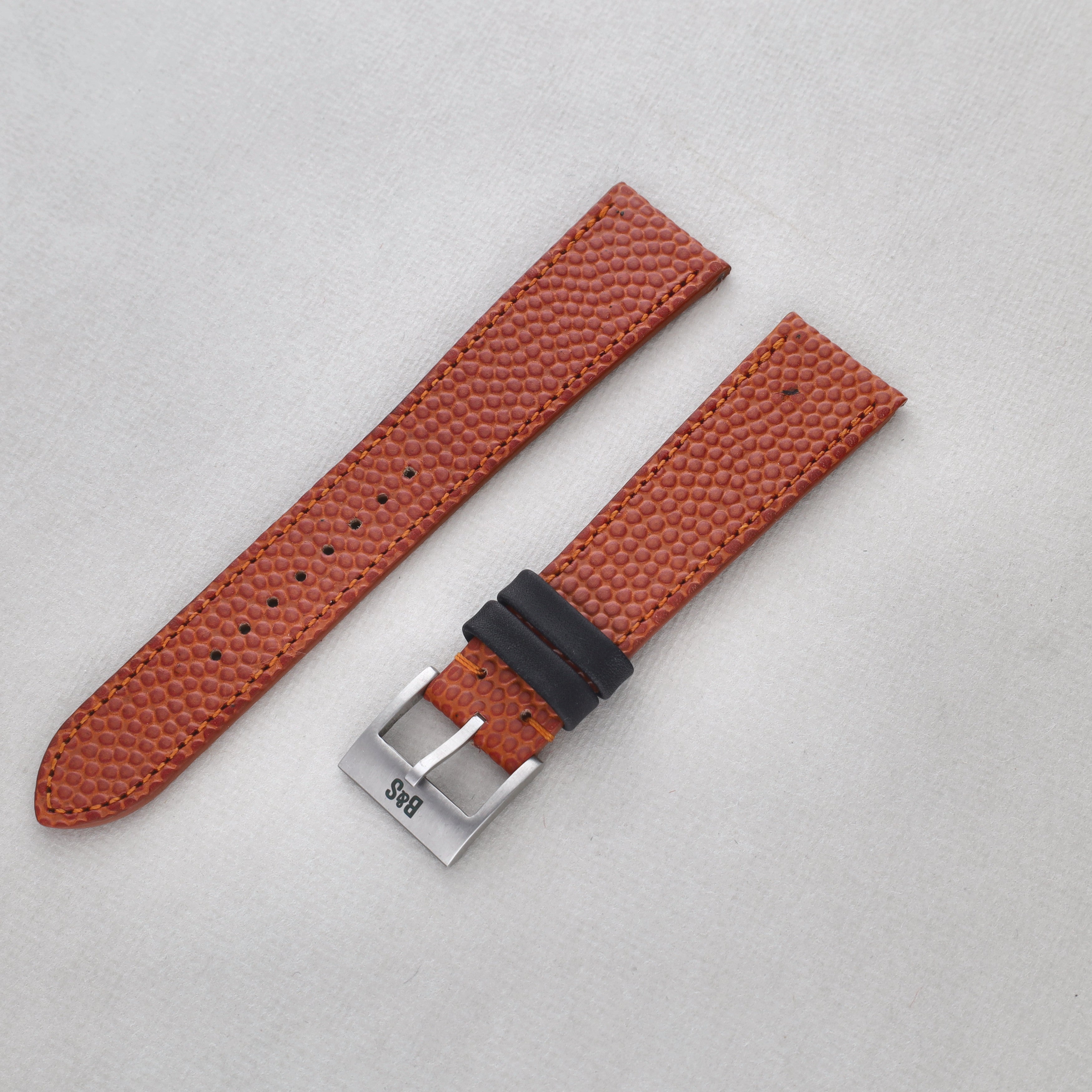 Sample Sale - The Basketball Watch Strap – Horween Leather – Jubilee Edition - 20mm