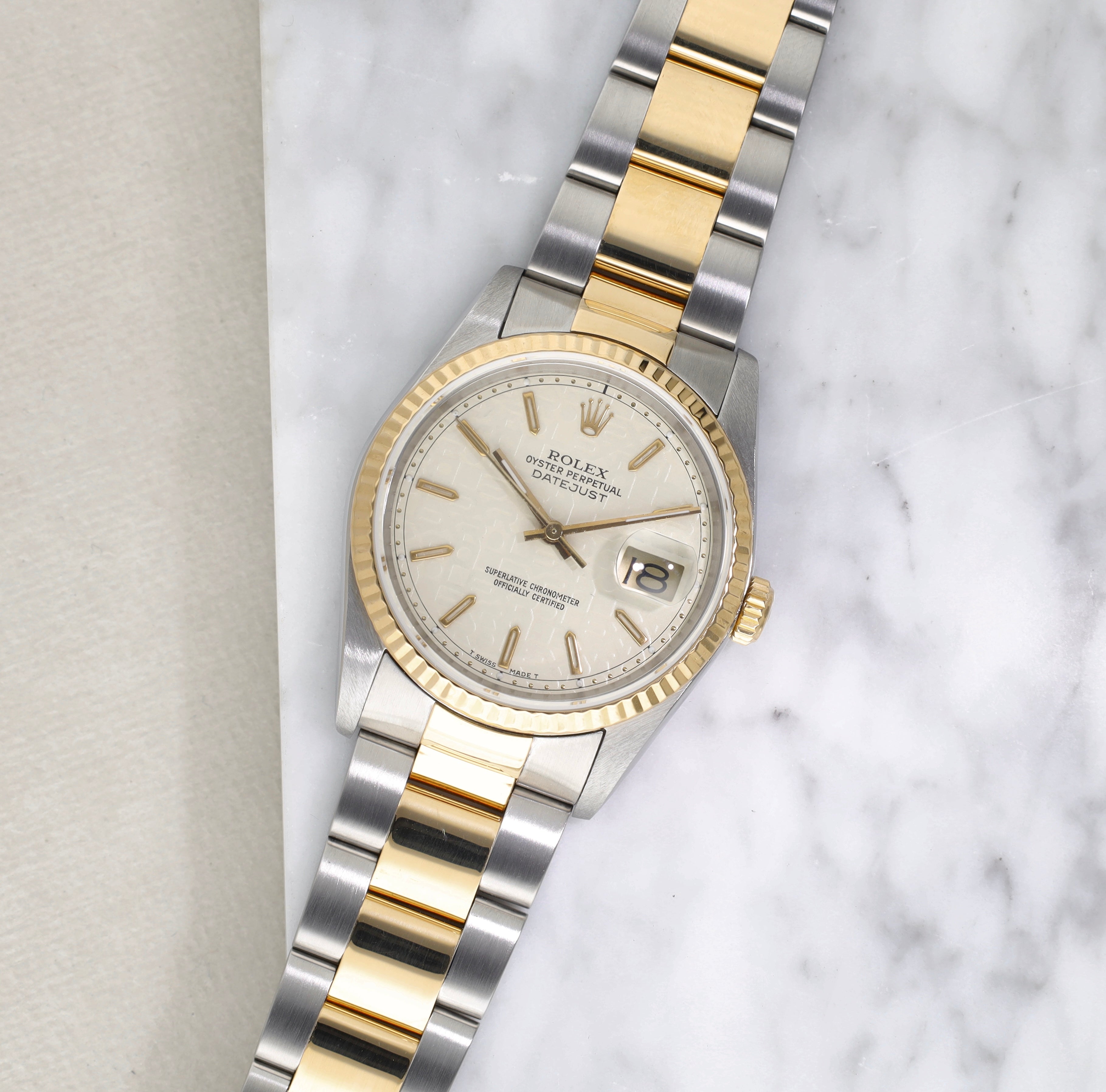 Rolex Datejust 16233 steel and gold computer dial - incoming