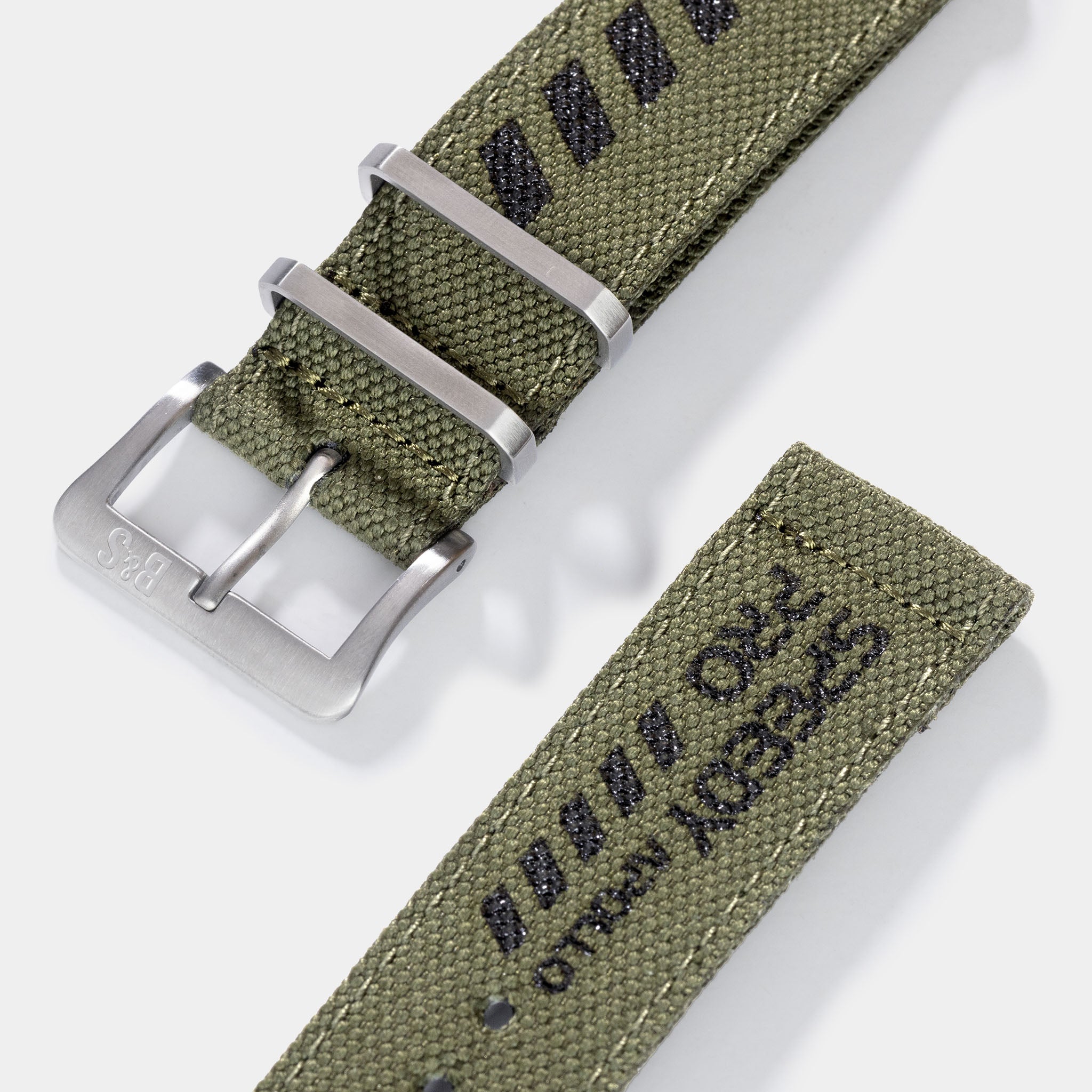 Strap for Omega Speedmaster Professional - Canvas Speedy Print in Olive, Taupe or Grey
