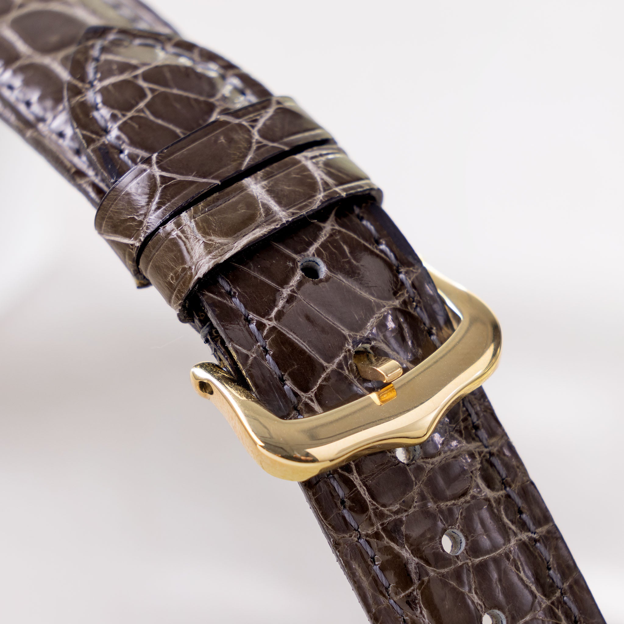 Strap for Cartier 17.5 mm - The Taupe Grey Alligator Watch Strap