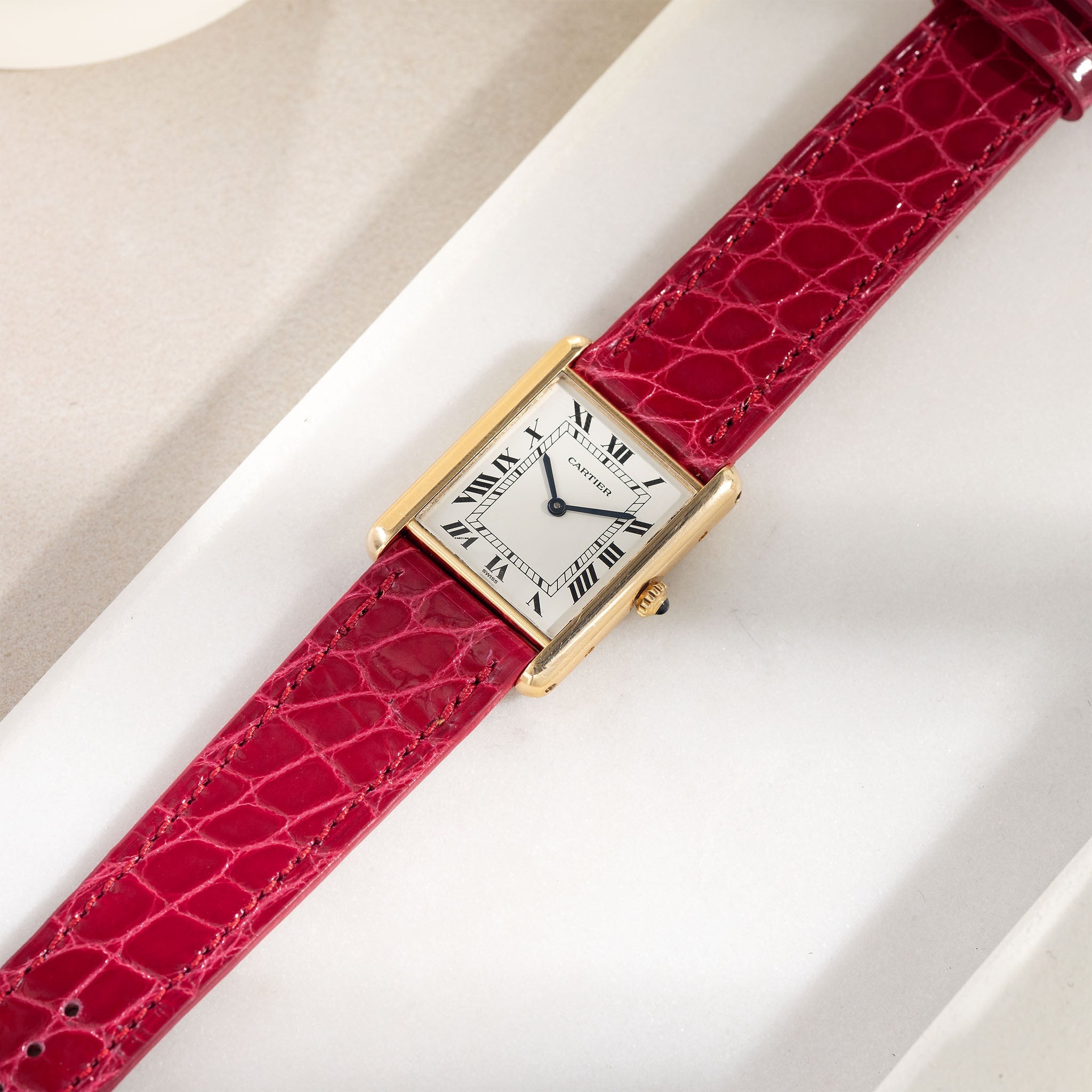 Strap for Cartier 17.5mm - The Red Alligator
