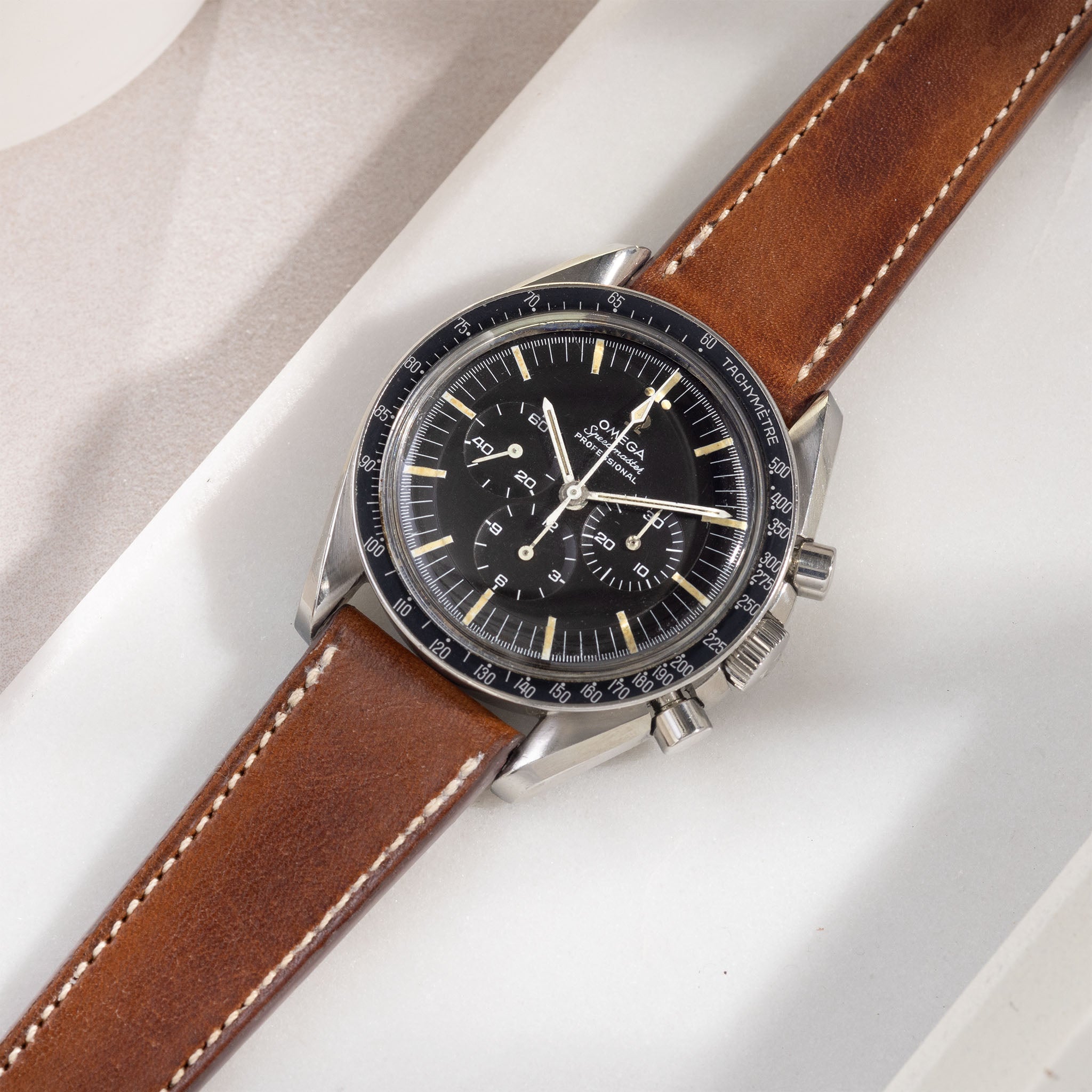 The Aged Chevalin Cognac Brown Leather Watch Strap