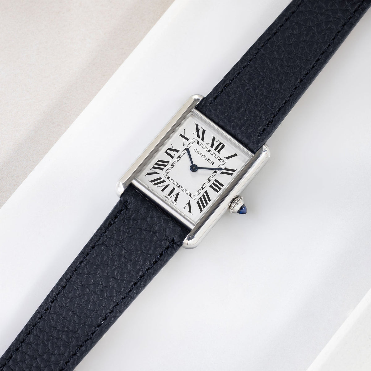 Strap for Cartier Tank Must (2021 - today) - The Grana Royal Blue