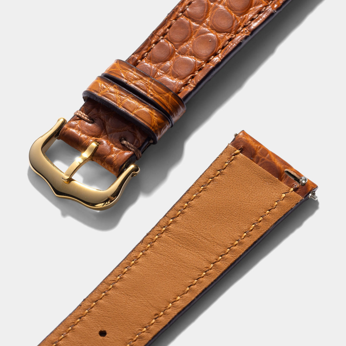 Strap for Cartier Tank Louis (2021 - Today) - Cognac Alligator