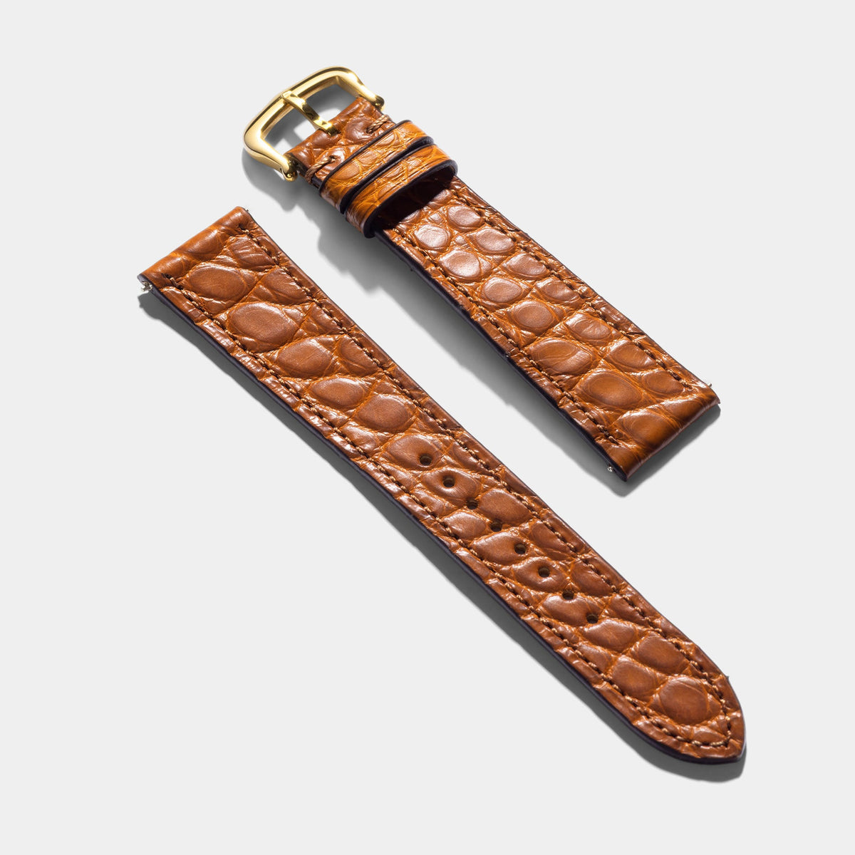 Strap for Cartier Tank Louis (2021 - Today) - Cognac Alligator