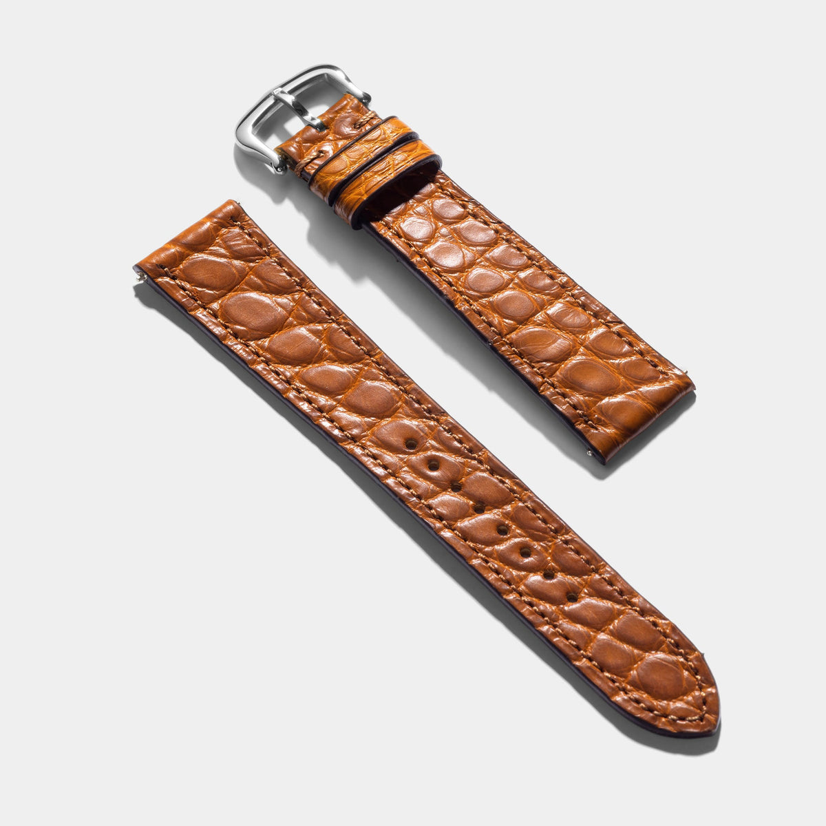Strap for Cartier Tank Must (2021 - Today) - Cognac Alligator