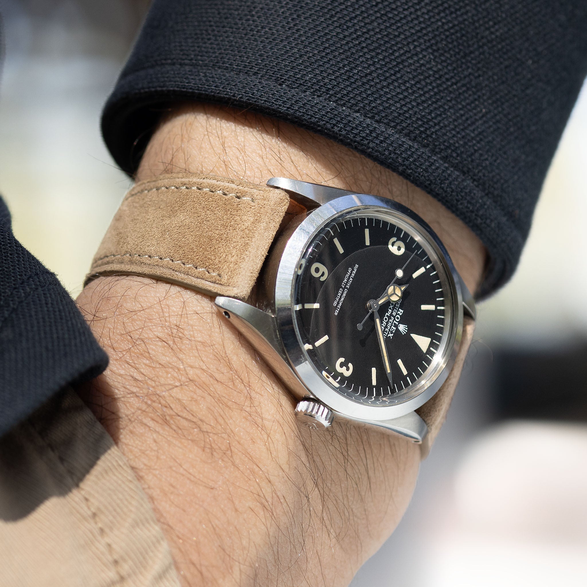 Dune Brown Suede Watch Strap – Classic Dress