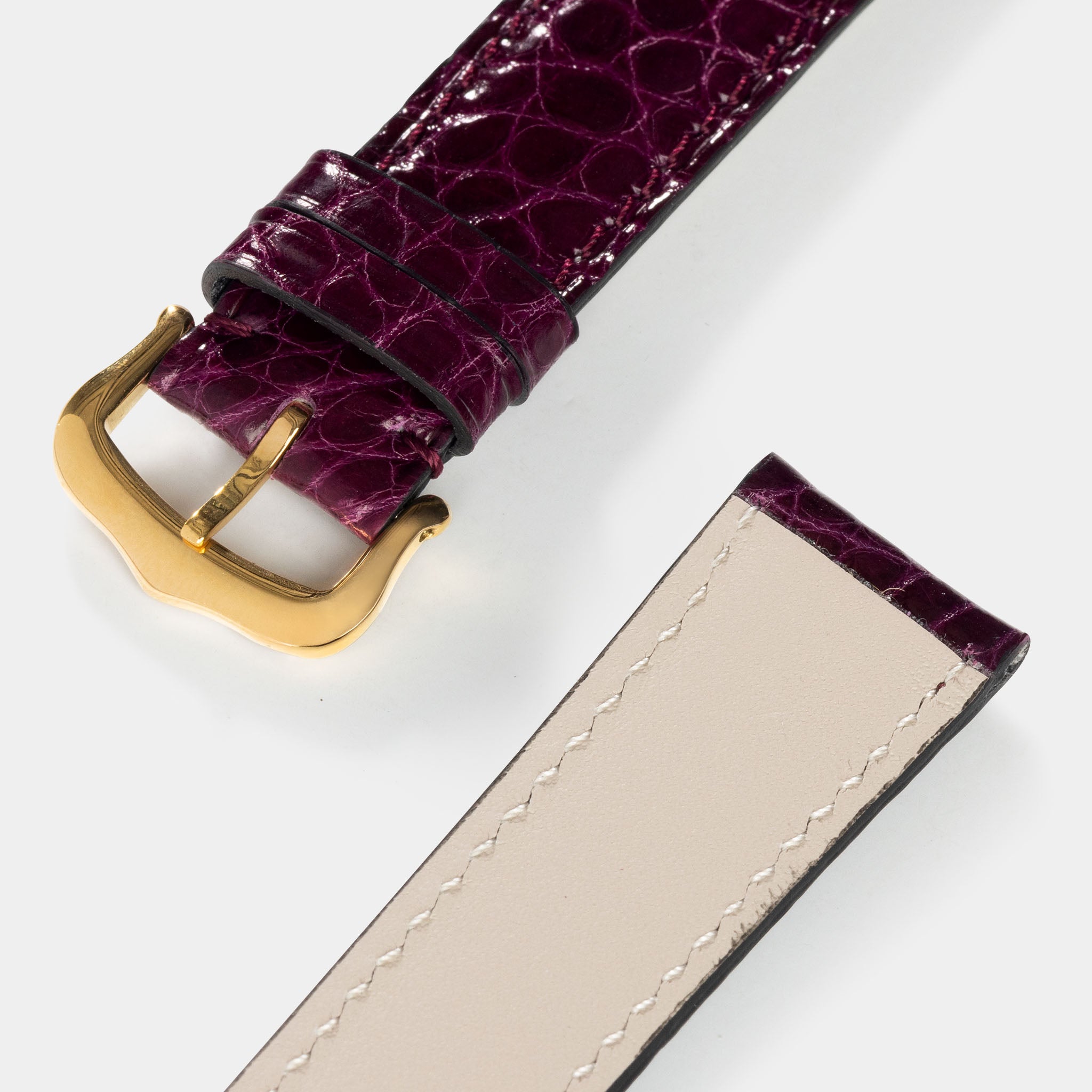 Strap for Cartier 17.5 mm - The Bordeaux Alligator Watch Strap