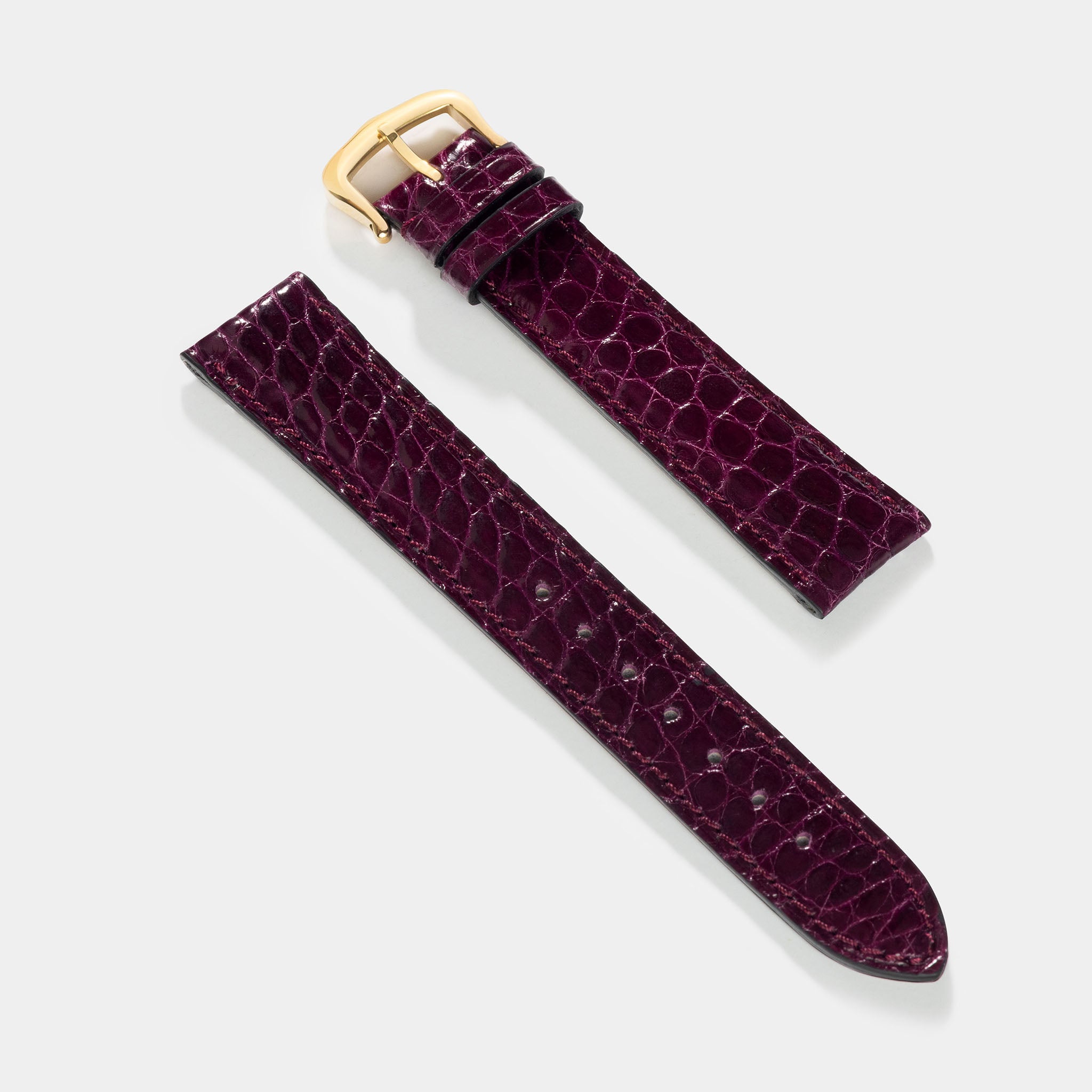 Strap for Cartier 17.5 mm - The Bordeaux Alligator Watch Strap