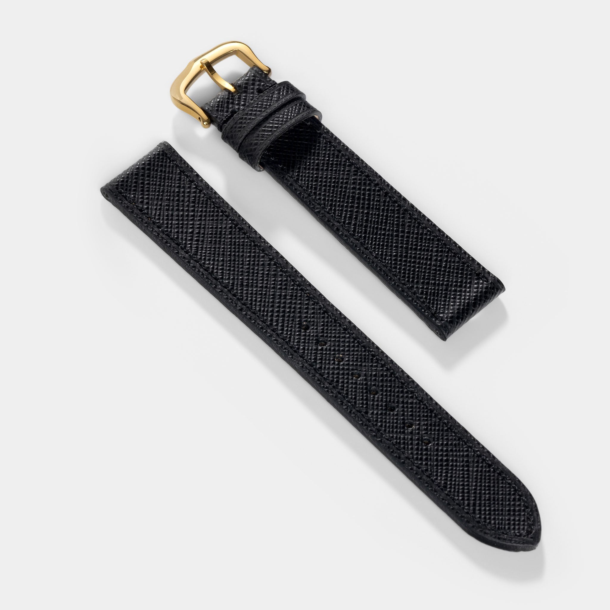 Strap for Cartier Tank Louis (2021-2024) - The Saffiano Black