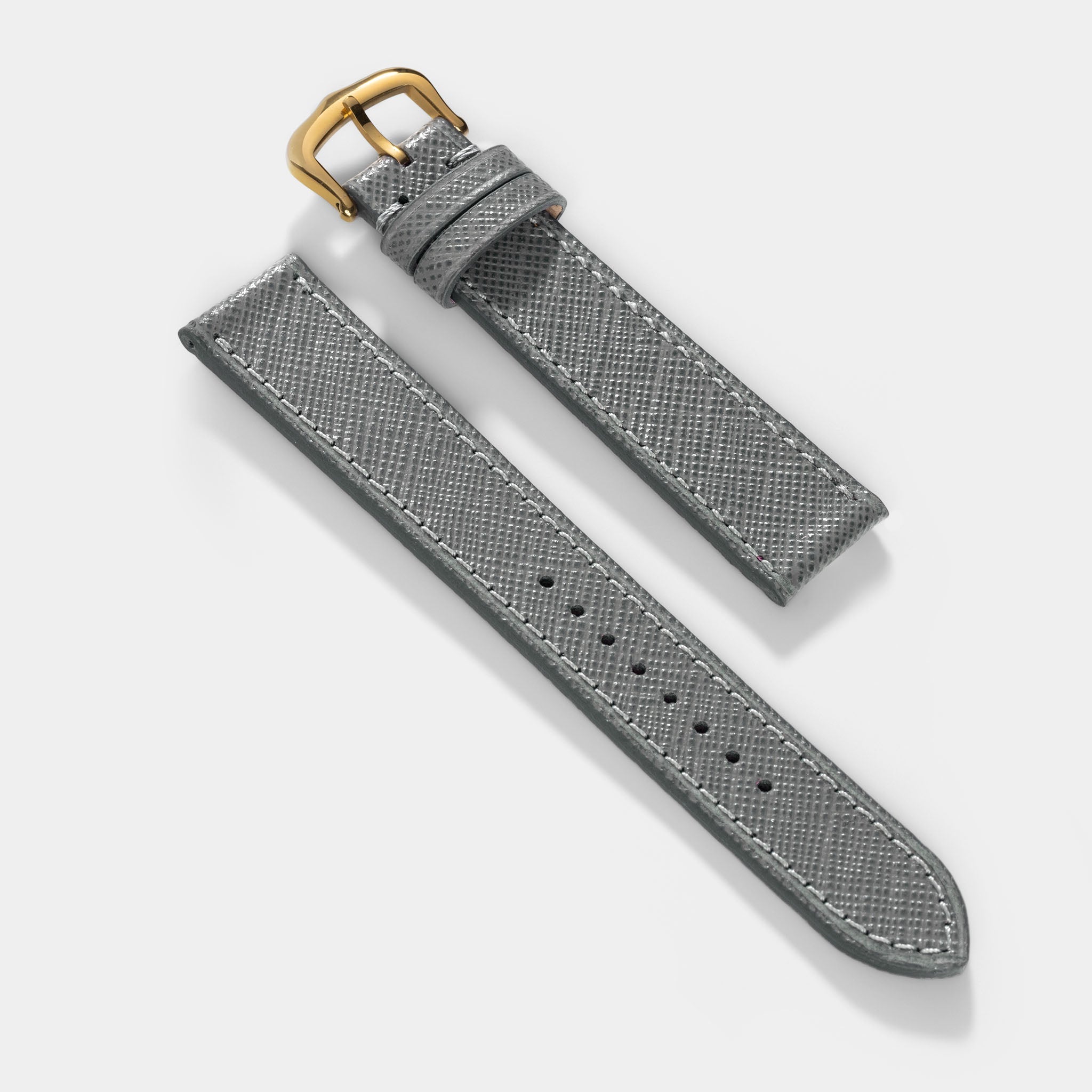 Strap for Cartier Tank Louis (2021-2024) - The Saffiano Grey