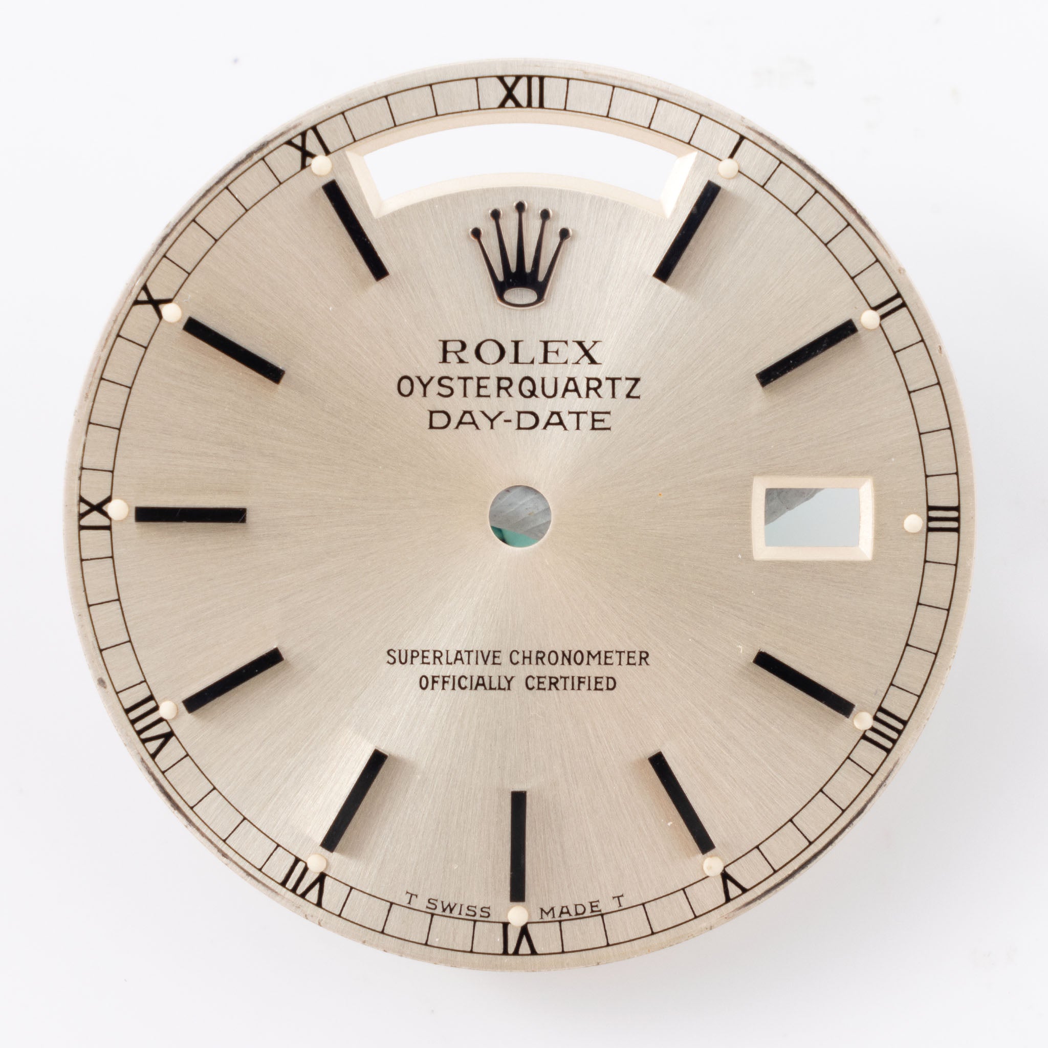 Rolex Day-date "Oysterquartz "in 18 k white gold blue dial ref 19019